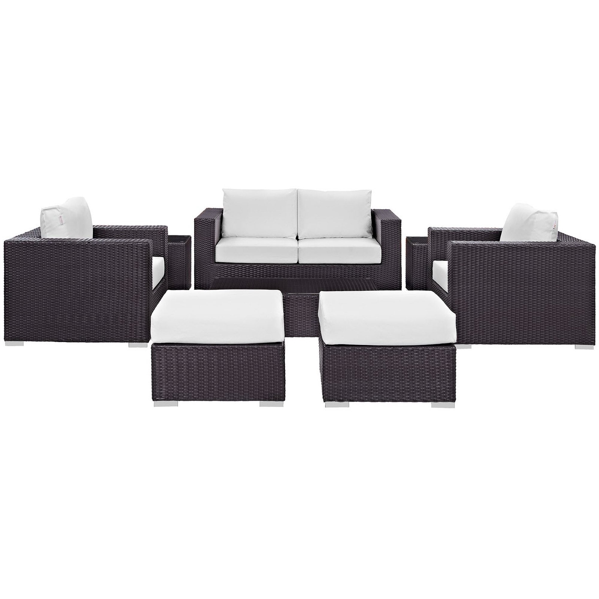 Modway Convene 8 Piece Outdoor Patio Sofa Set