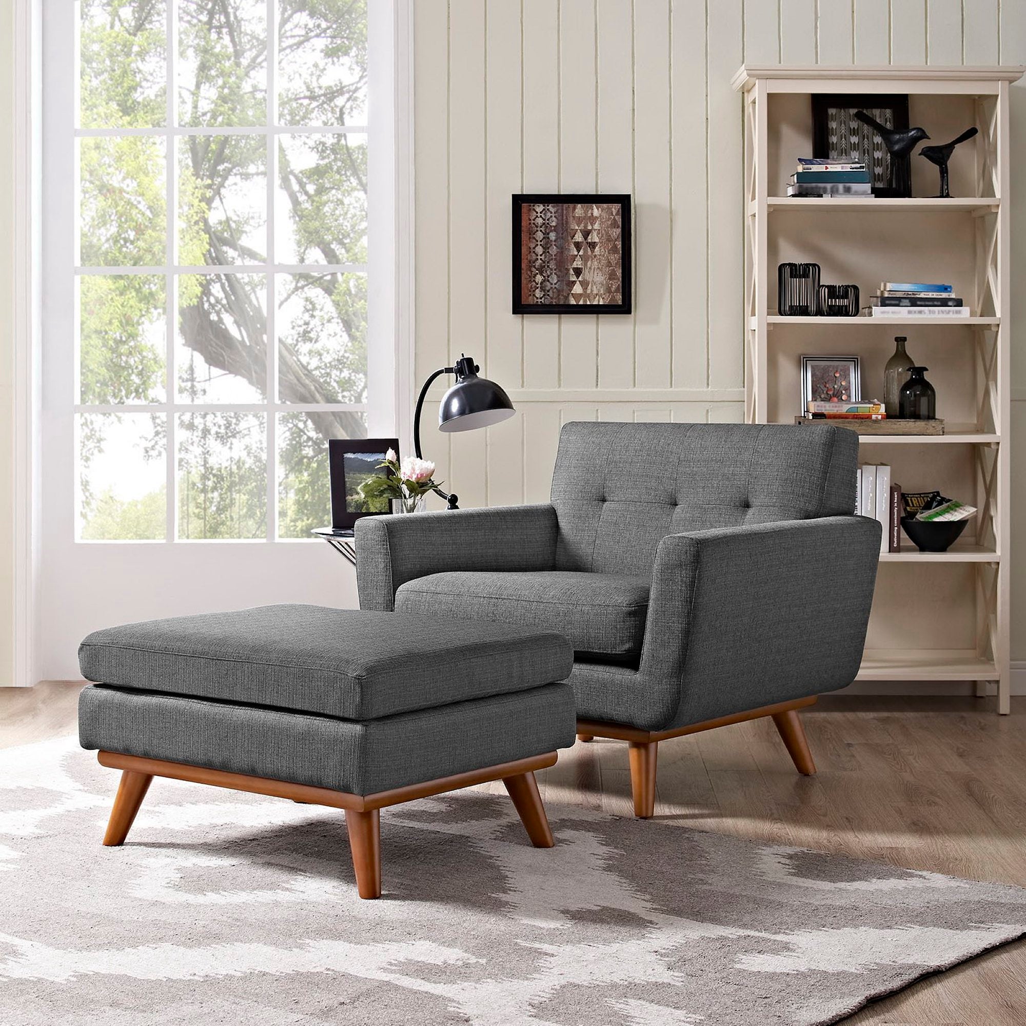 Modway Engage 2 Piece Armchair and Ottoman