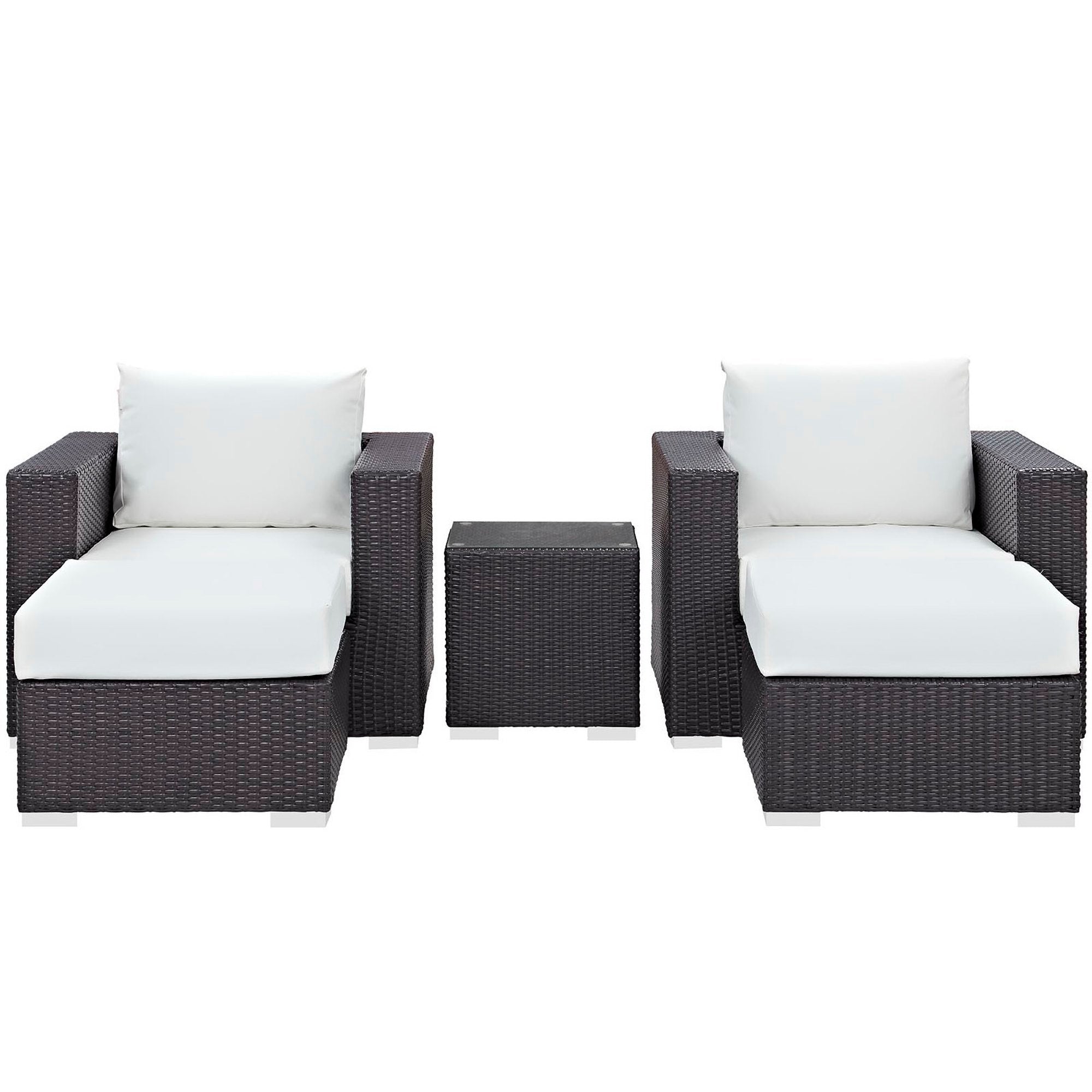 Modway Convene 5 Piece Outdoor Patio Sectional Set