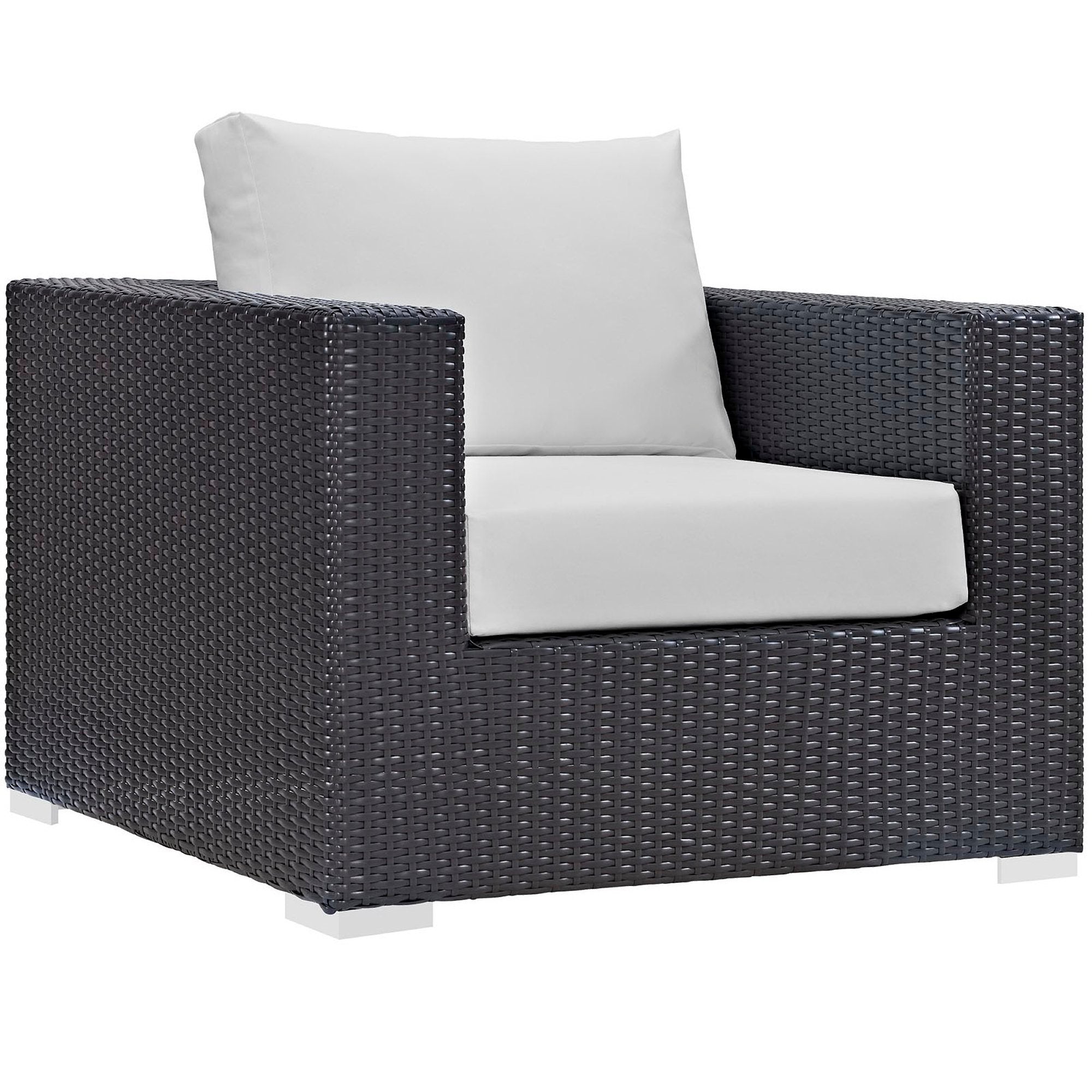 Modway Convene 5 Piece Outdoor Patio Sectional Set