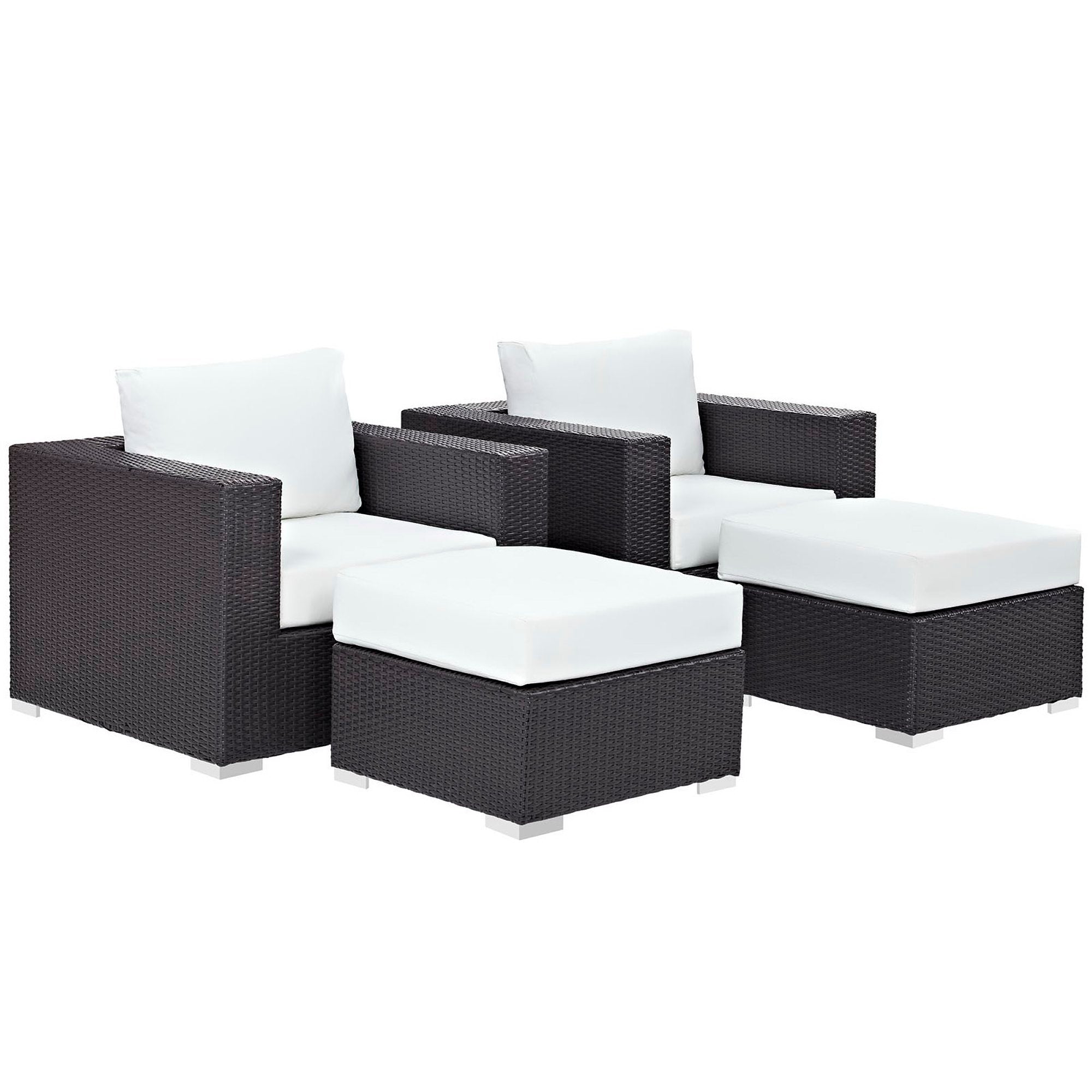 Modway Convene 4 Piece Outdoor Patio Sectional Set
