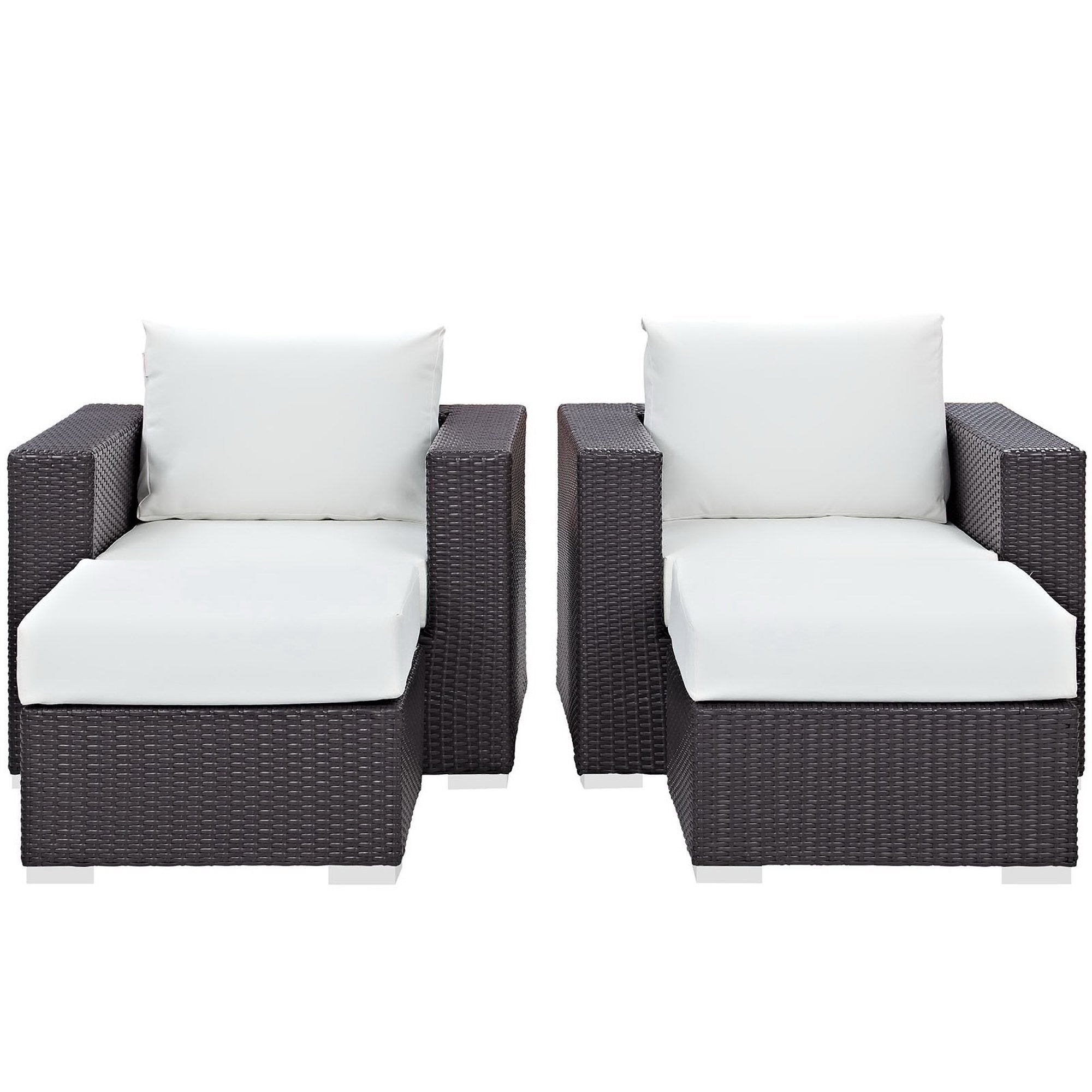 Modway Convene 4 Piece Outdoor Patio Sectional Set