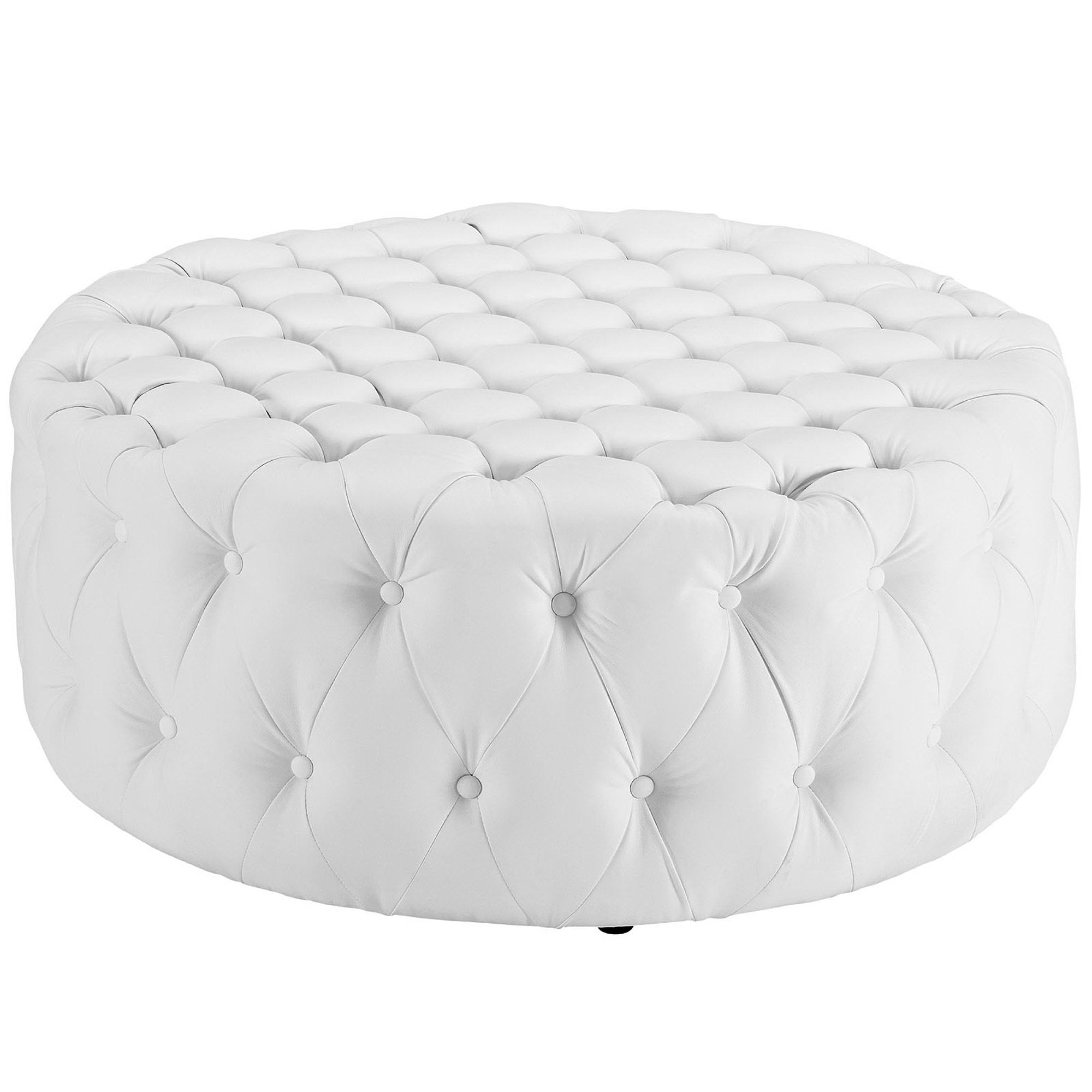 Modway Amour Upholstered Vinyl Ottoman