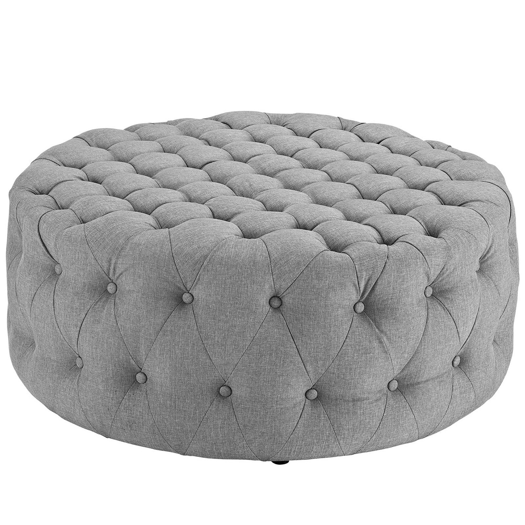 Modway Amour Upholstered Fabric Ottoman