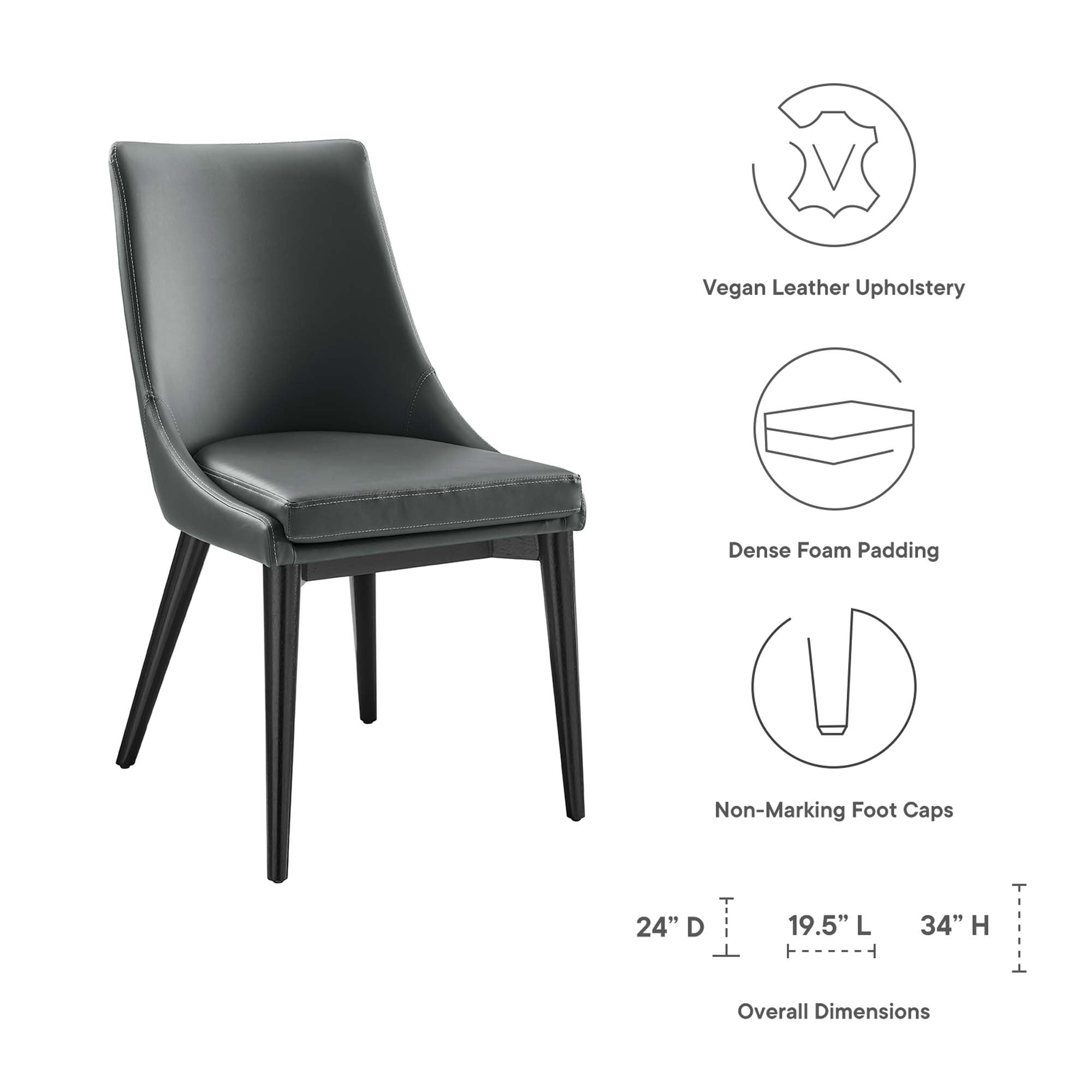 Modway Viscount Vegan Leather Dining Chair
