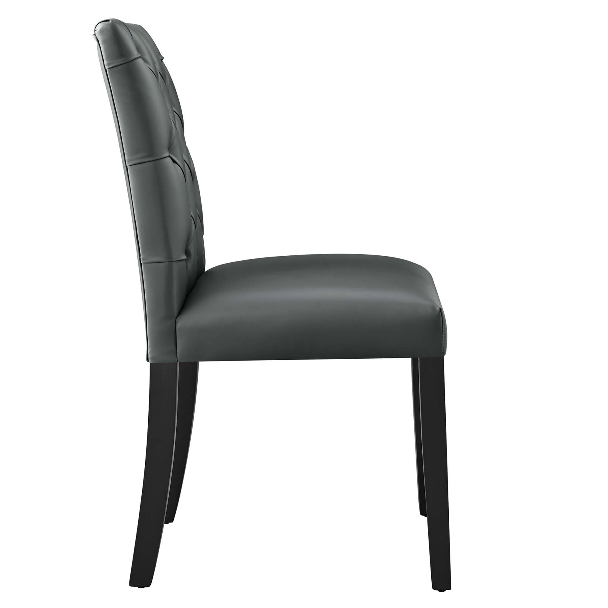 Modway Duchess Button Tufted Vegan Leather Dining Chair