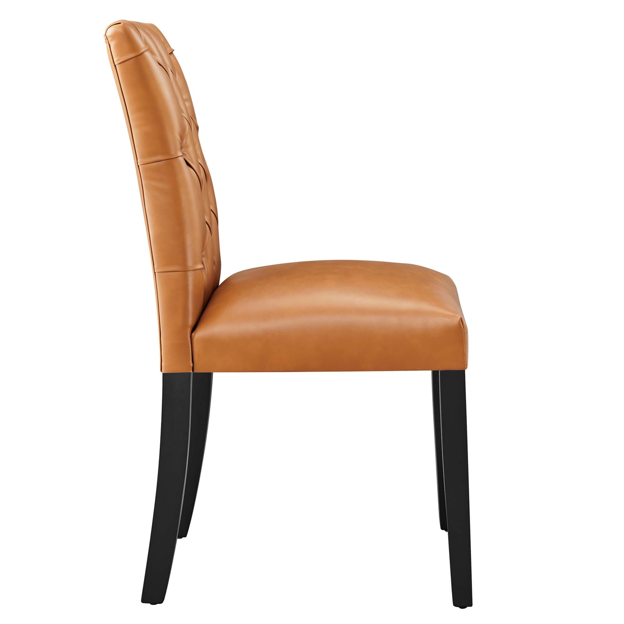 Modway Duchess Button Tufted Vegan Leather Dining Chair