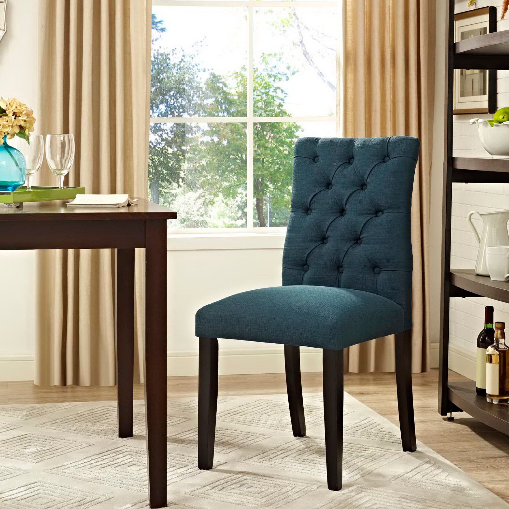 Modway Duchess Button-Tufted Fabric Dining Chair