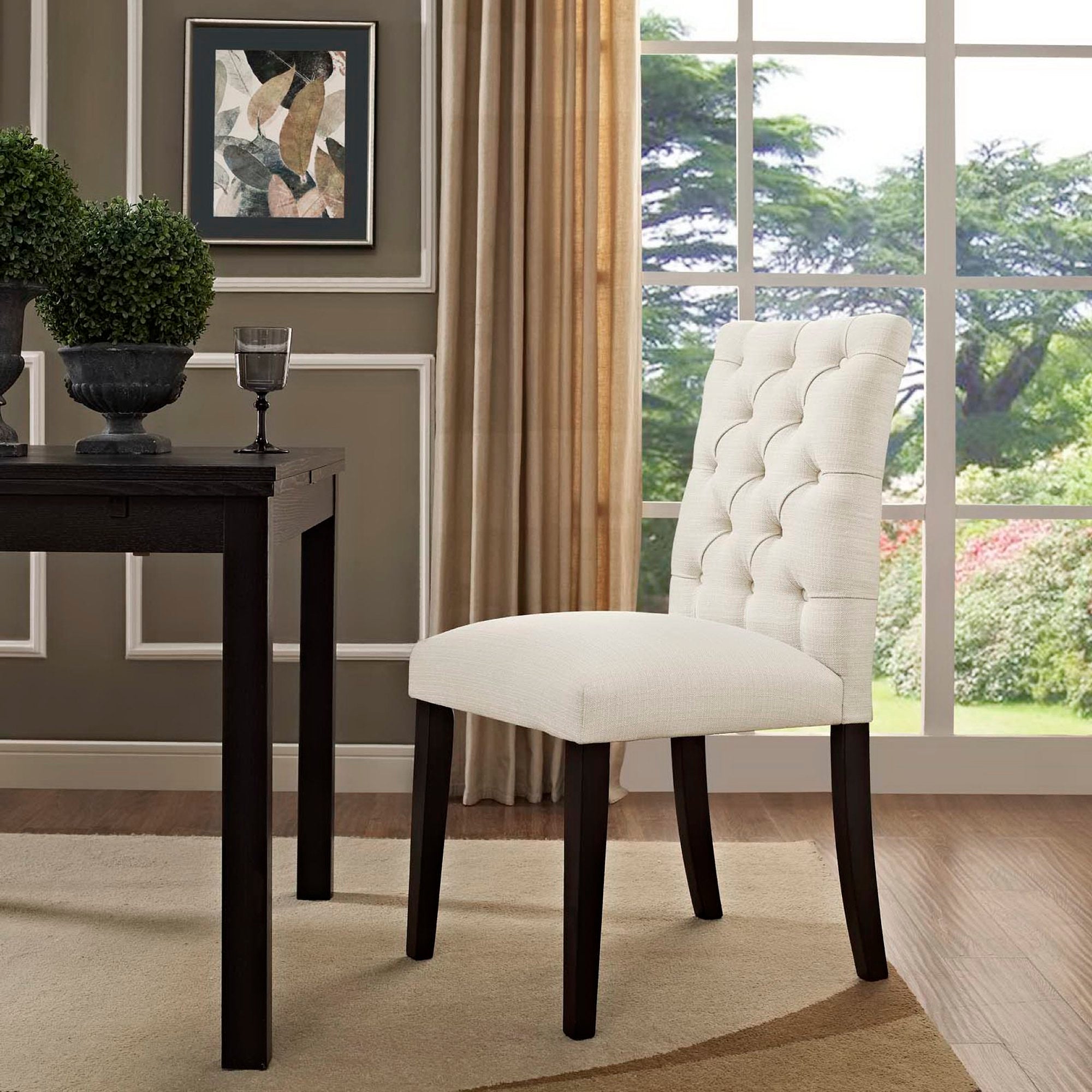 Modway Duchess Button-Tufted Fabric Dining Chair