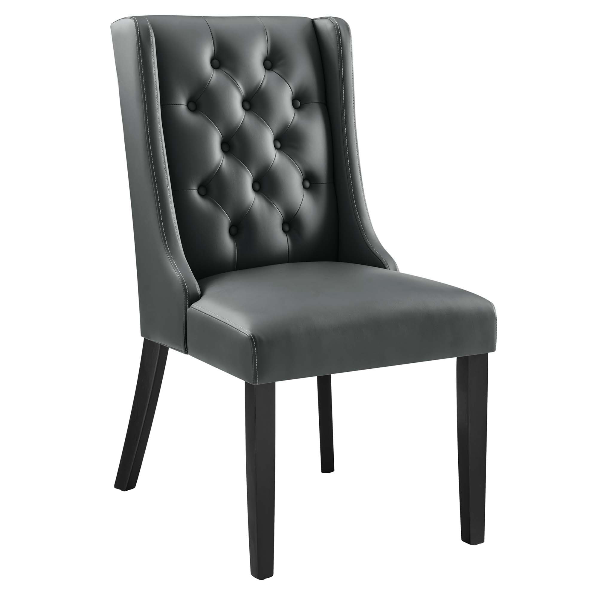 Modway Baronet Button Tufted Vegan Leather Dining Chair