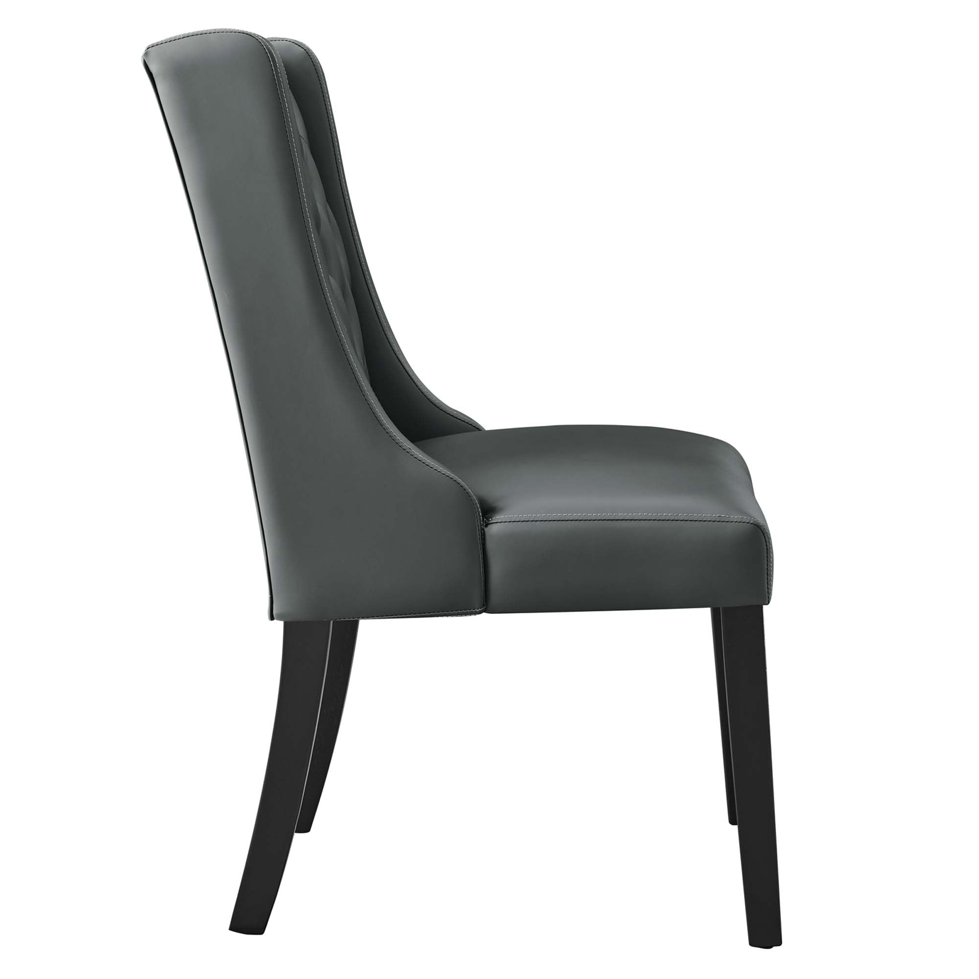Modway Baronet Button Tufted Vegan Leather Dining Chair