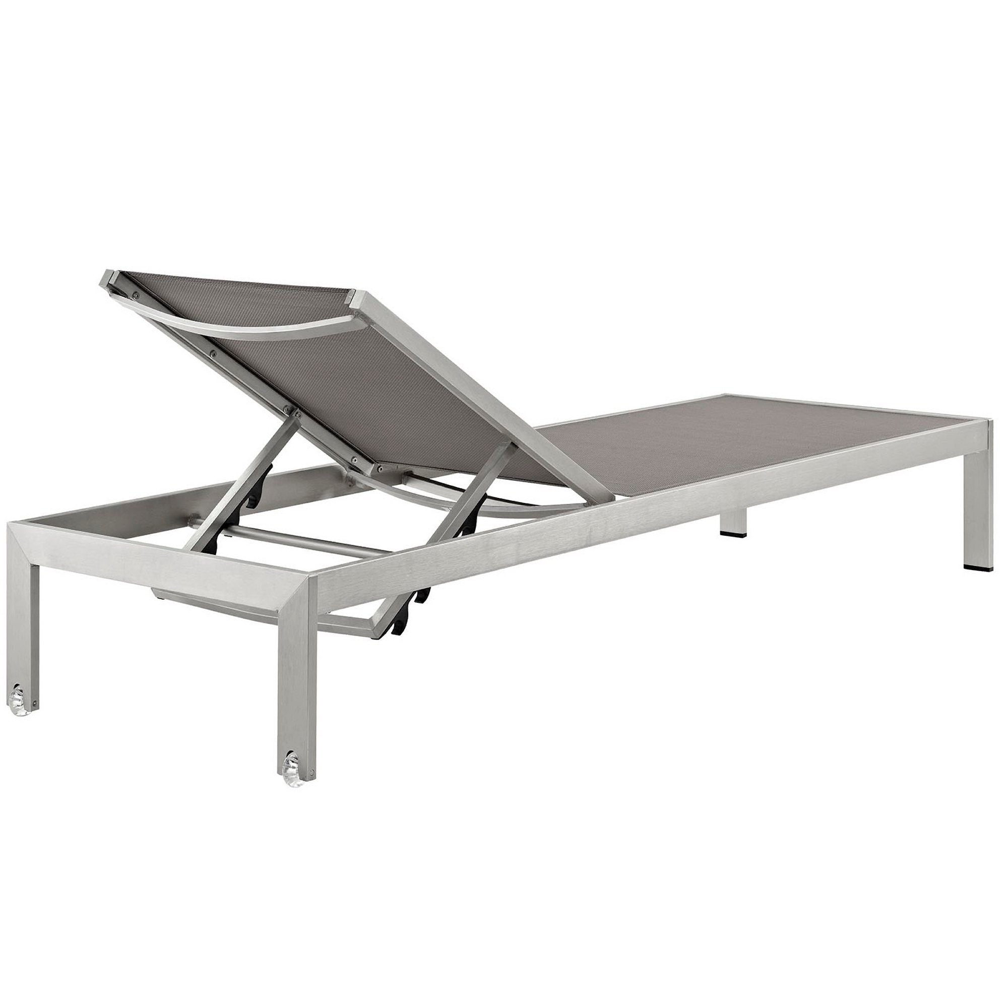 Modway Shore Outdoor Patio Aluminum Mesh Chaise