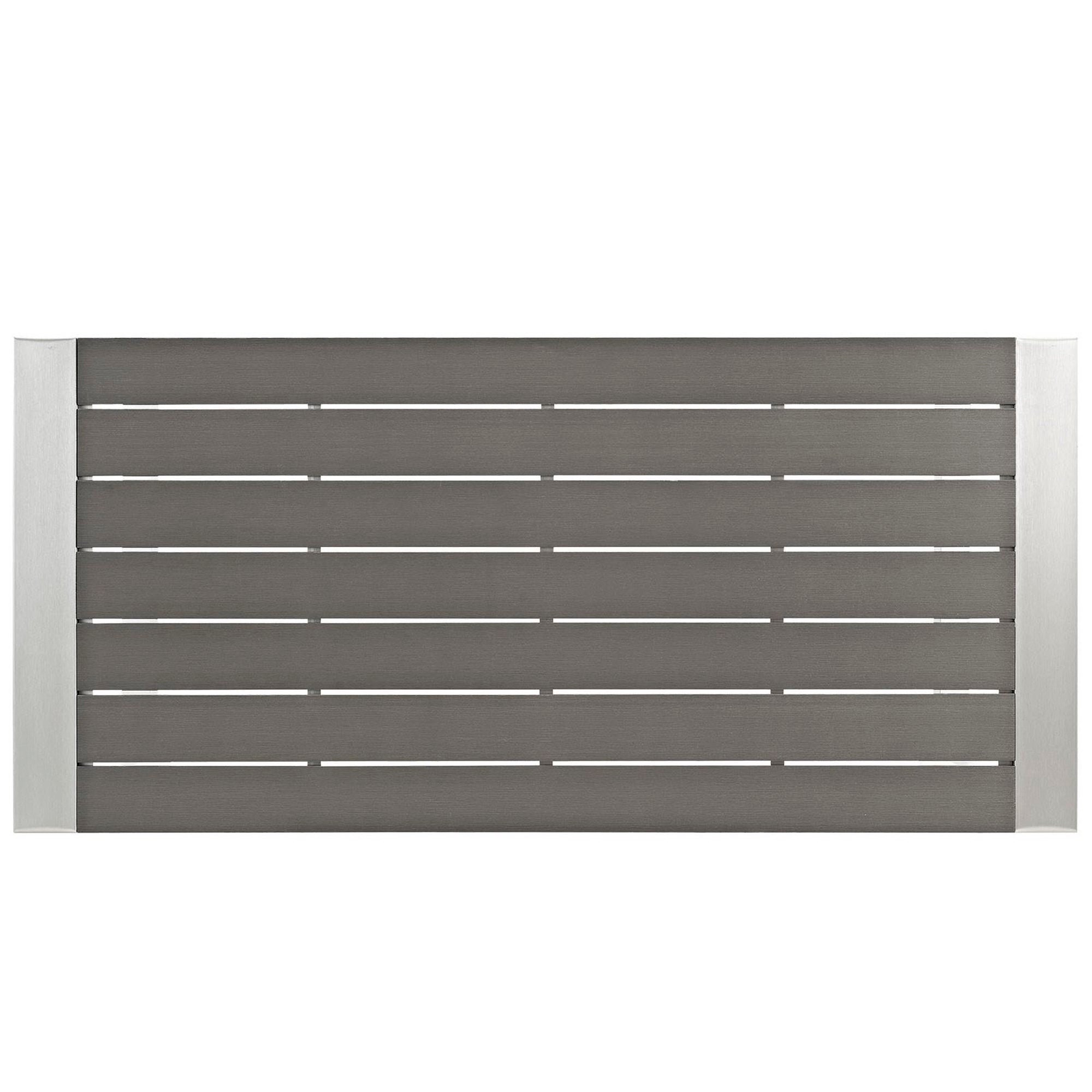 Modway Shore Outdoor Patio Aluminum Rectangle Bar Table