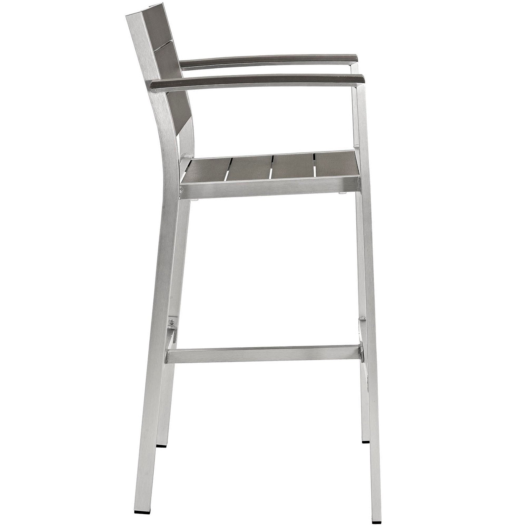 Modway Shore Outdoor Patio Aluminum Bar Stool