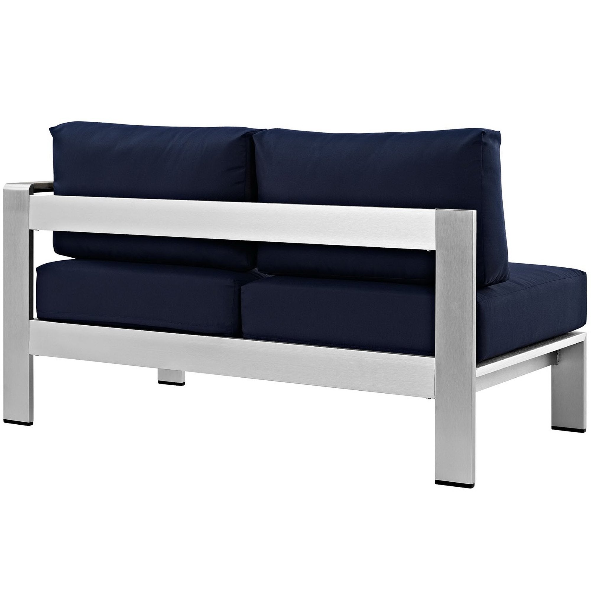 Modway Shore Right-Arm Corner Sectional Outdoor Patio Aluminum Loveseat