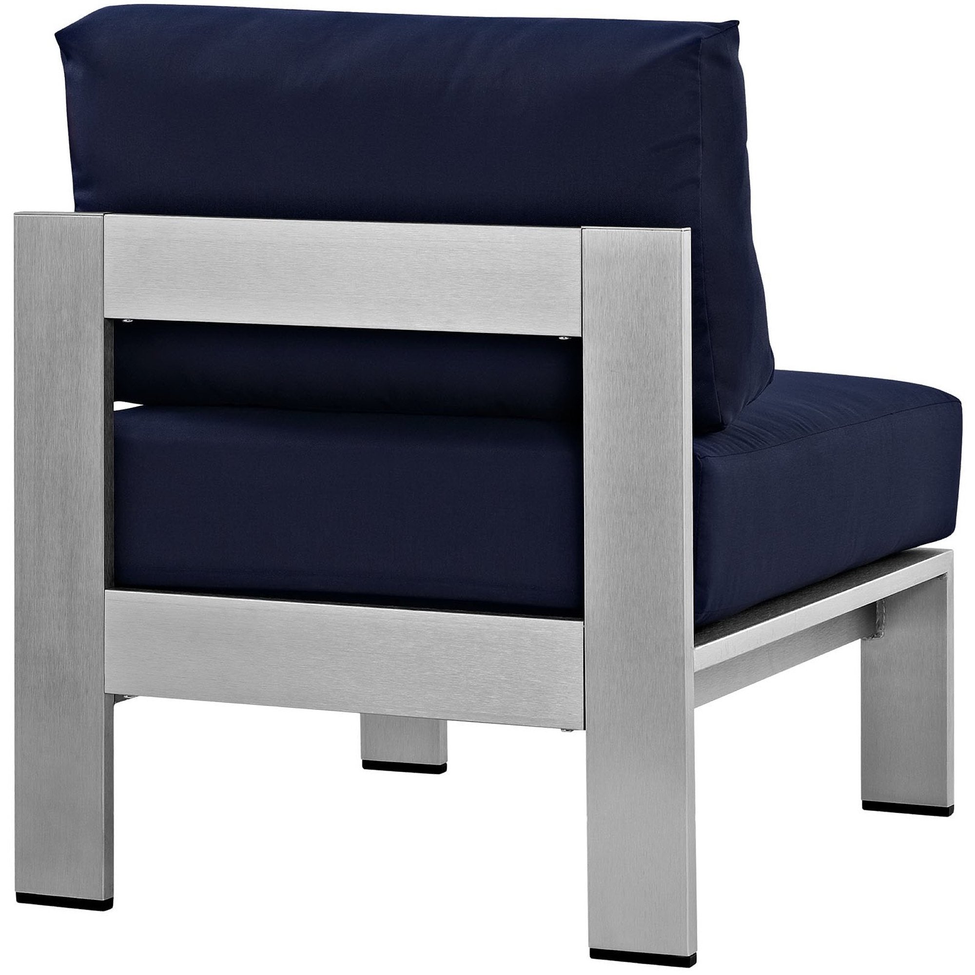 Modway Shore Armless Outdoor Patio Aluminum Chair