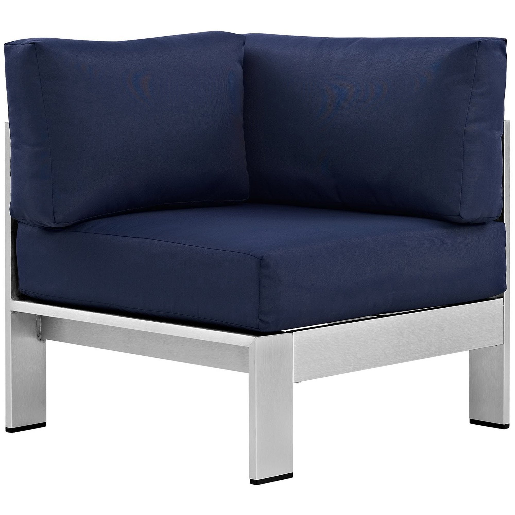 Modway Shore Outdoor Patio Aluminum Corner Sofa