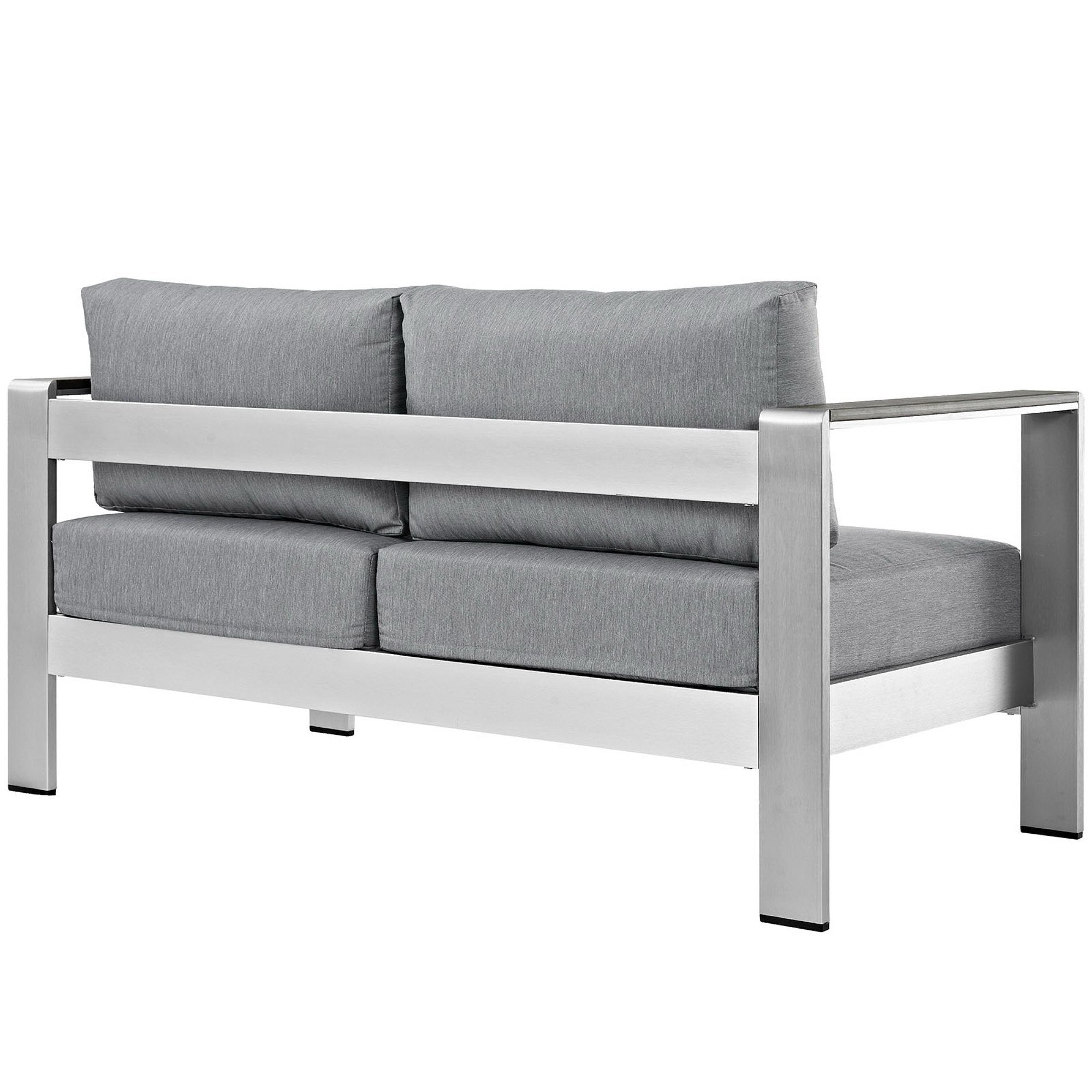 Modway Shore Outdoor Patio Aluminum Loveseat