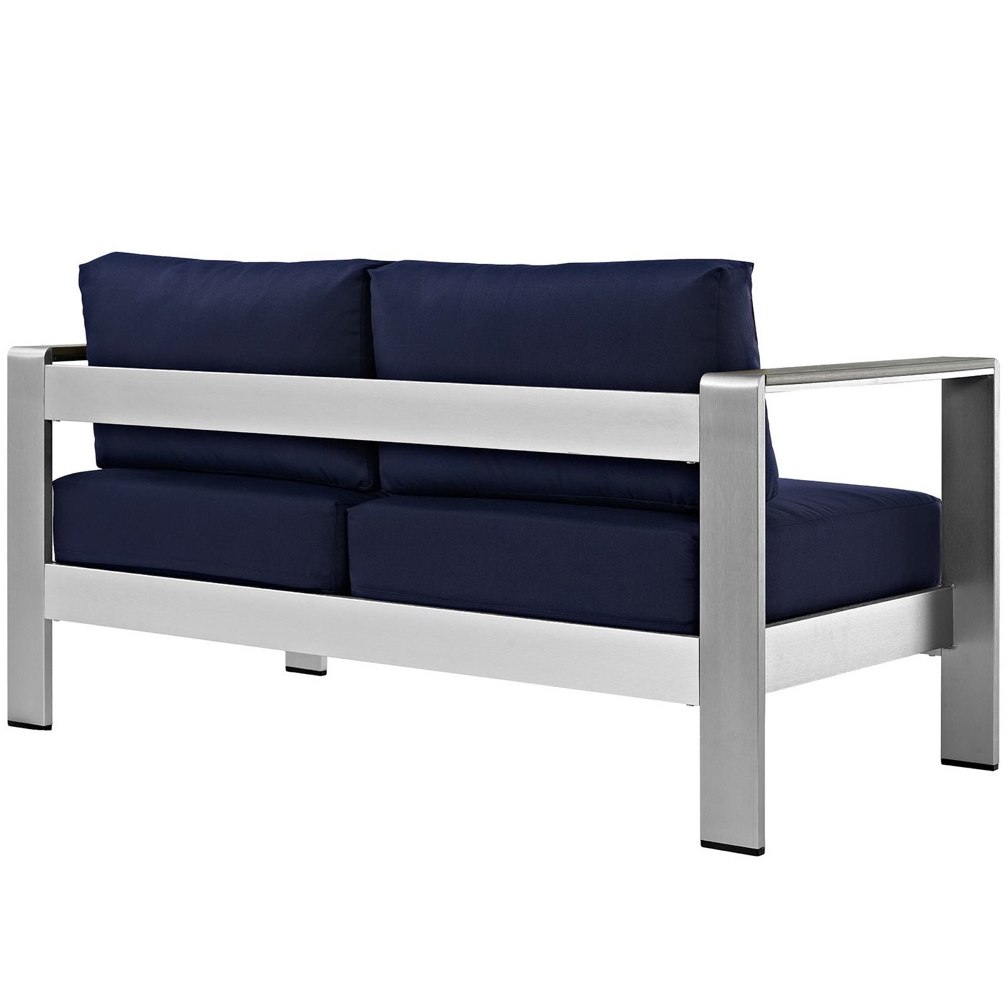 Modway Shore Outdoor Patio Aluminum Loveseat