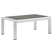 Modway Shore Outdoor Patio Aluminum Coffee Table