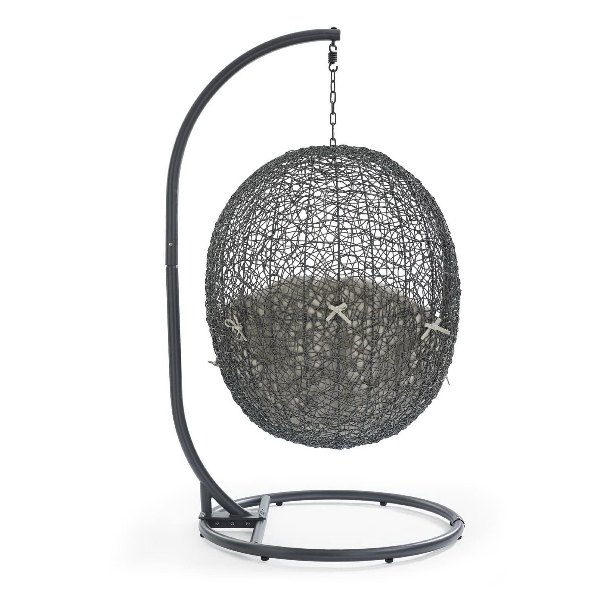 Modway Hide Outdoor Patio Swing Chair With Stand