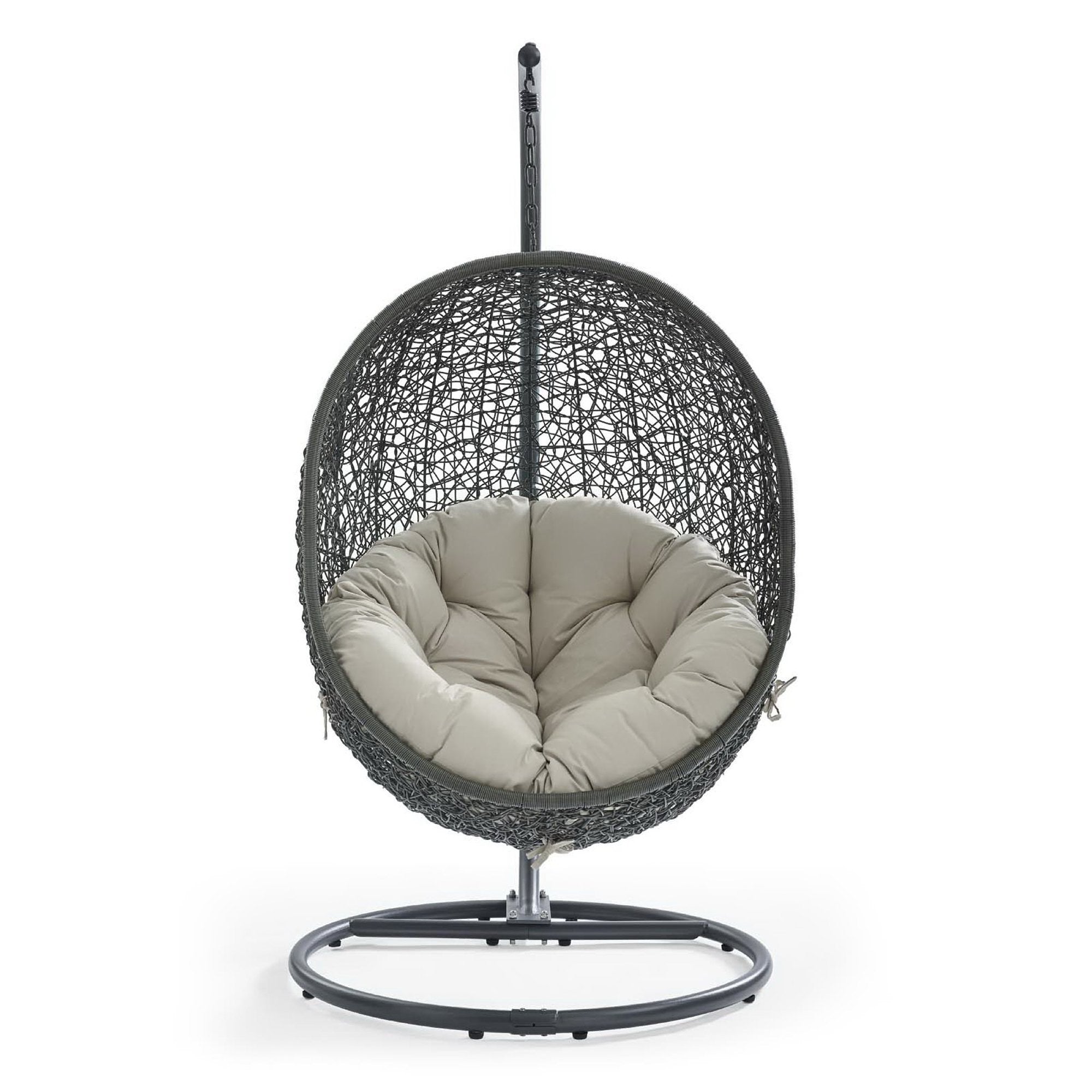 Modway Hide Outdoor Patio Swing Chair With Stand