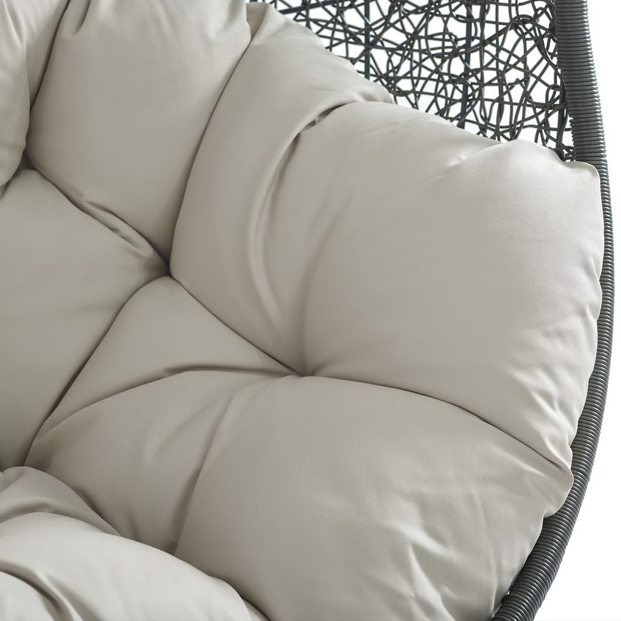Modway Hide Outdoor Patio Swing Chair With Stand