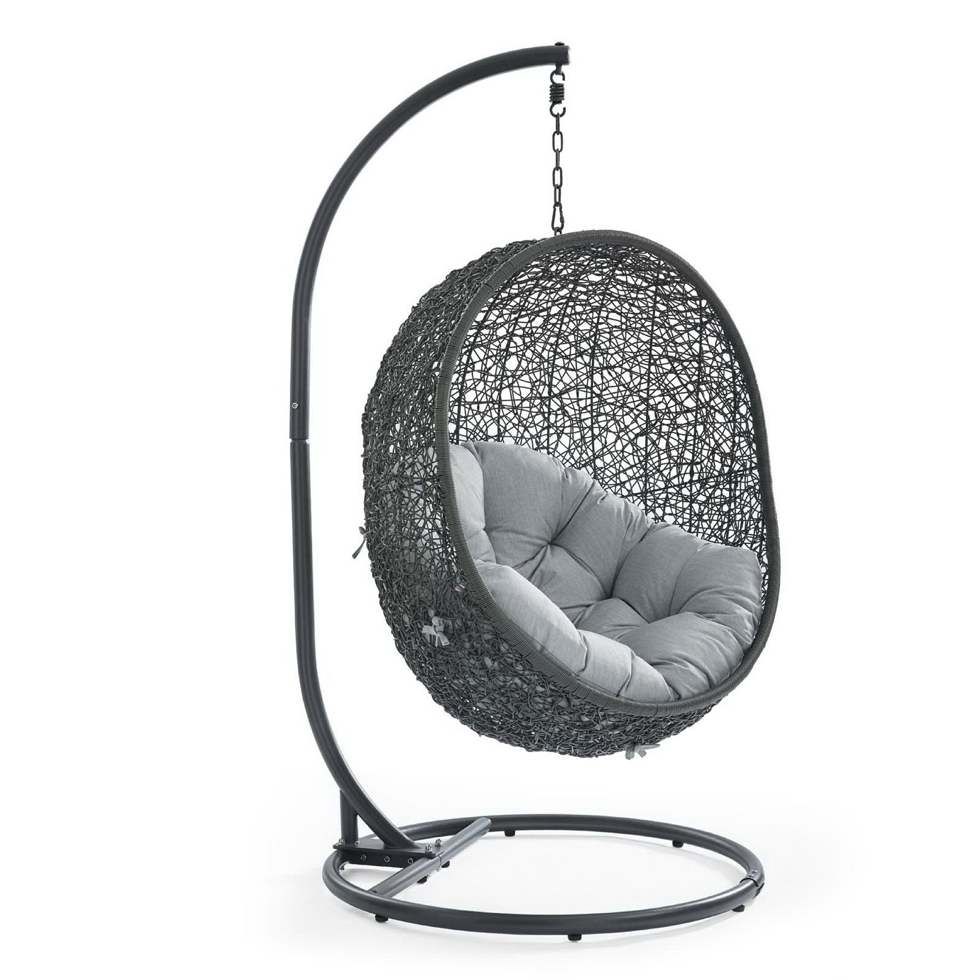 Modway Hide Outdoor Patio Swing Chair With Stand