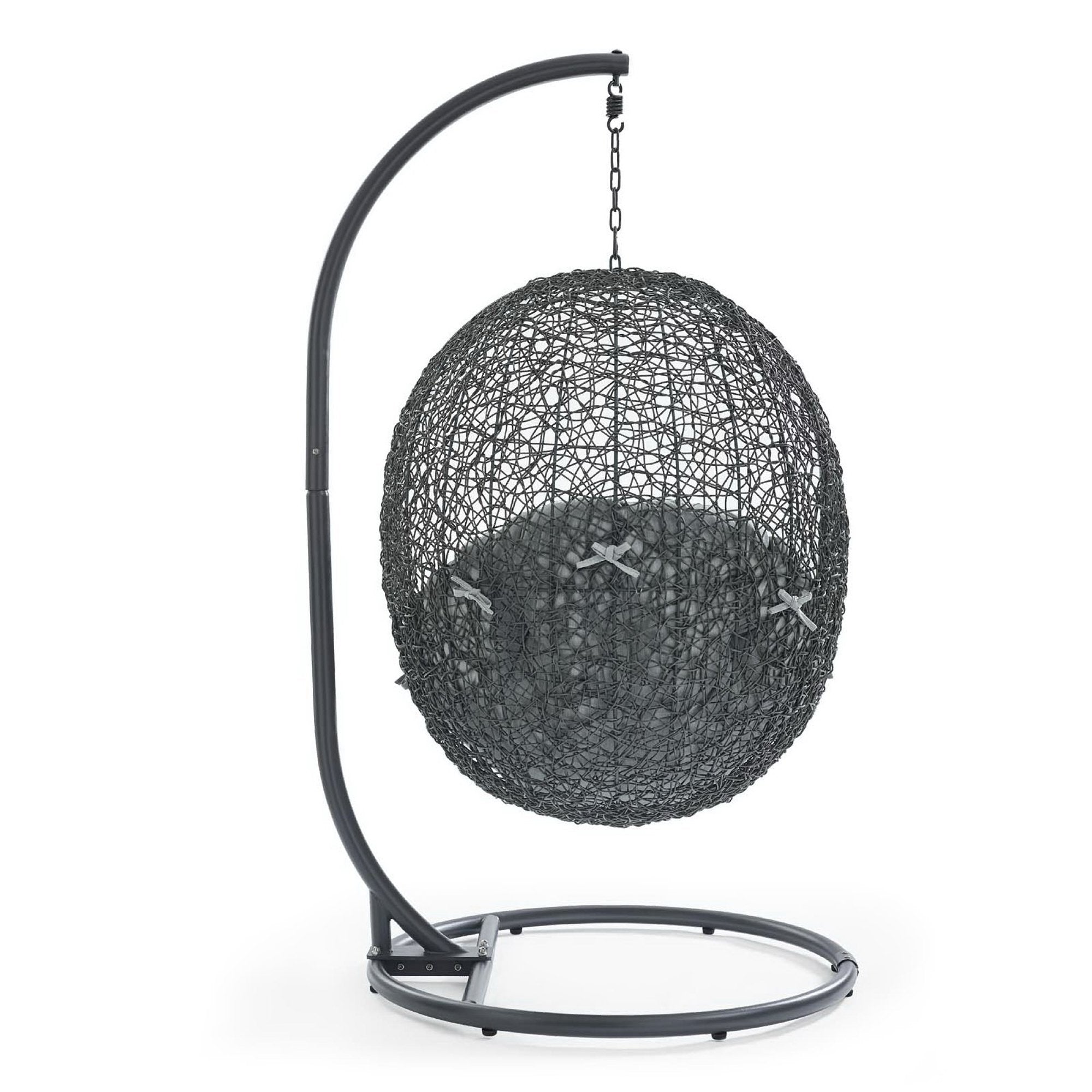 Modway Hide Outdoor Patio Swing Chair With Stand