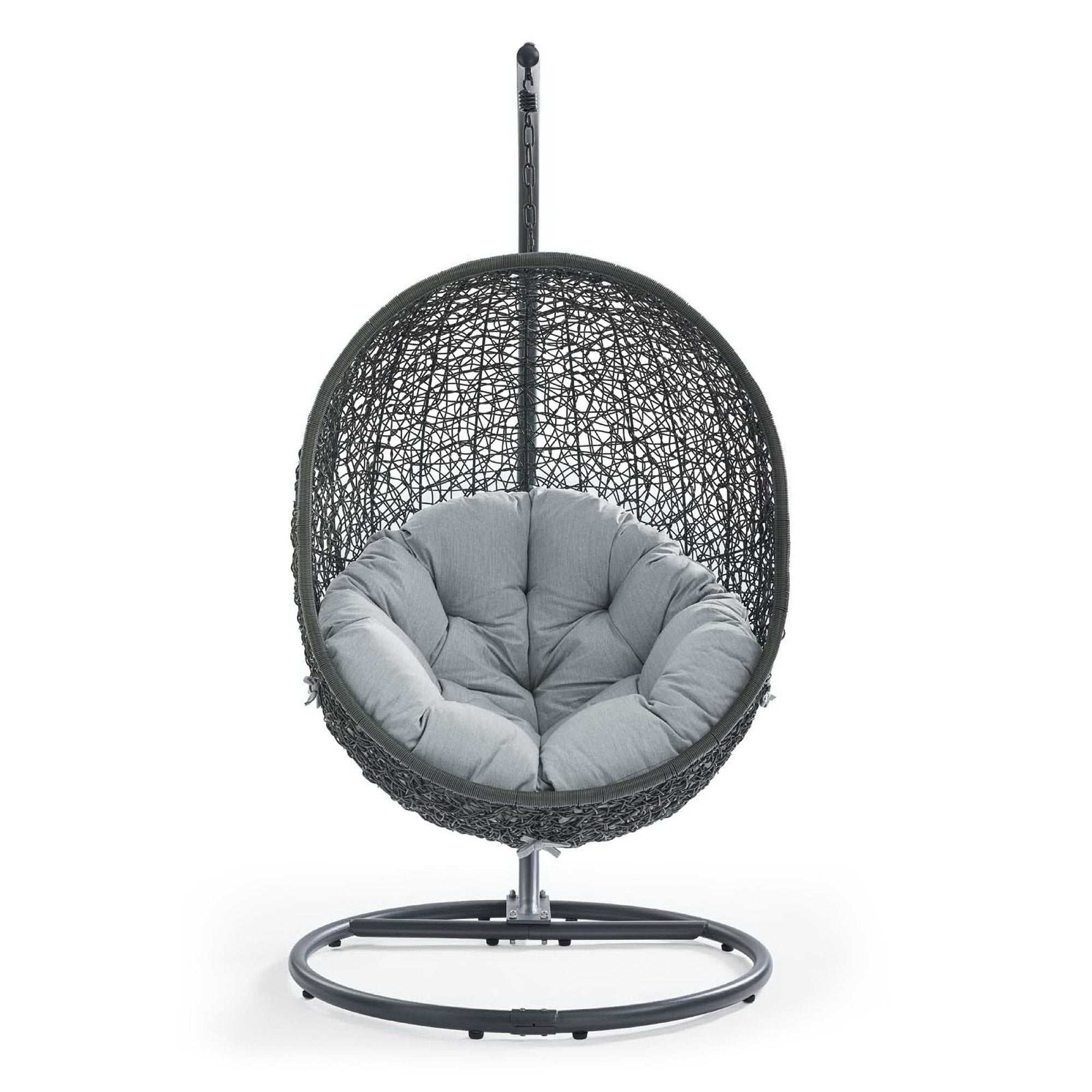 Modway Hide Outdoor Patio Swing Chair With Stand