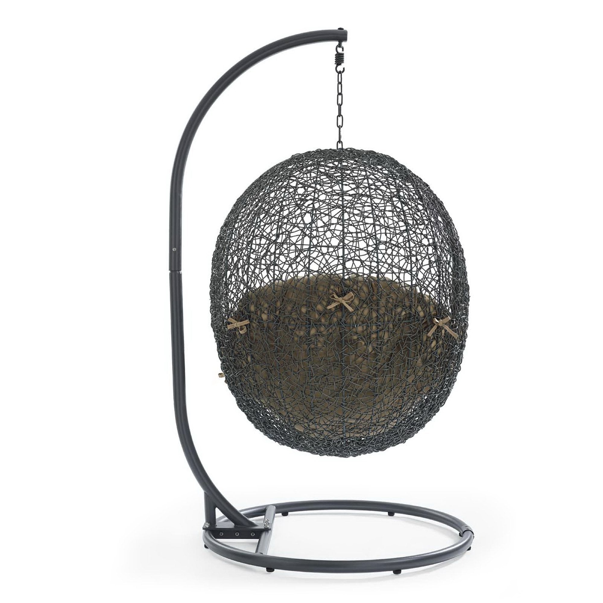 Modway Hide Outdoor Patio Swing Chair With Stand