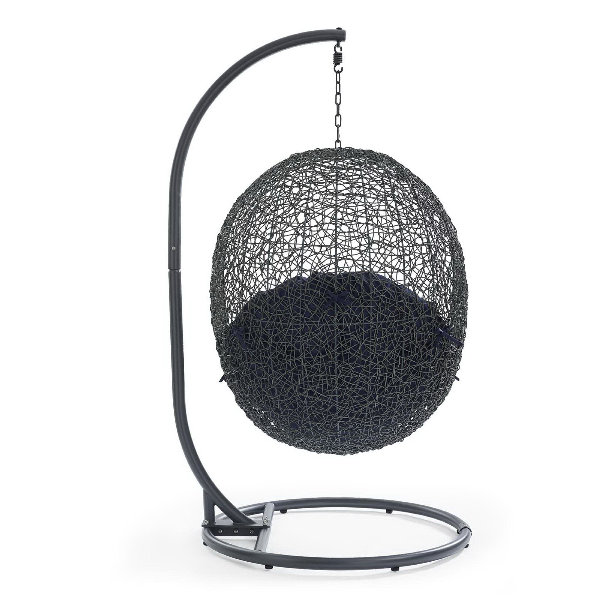 Modway Hide Outdoor Patio Swing Chair With Stand