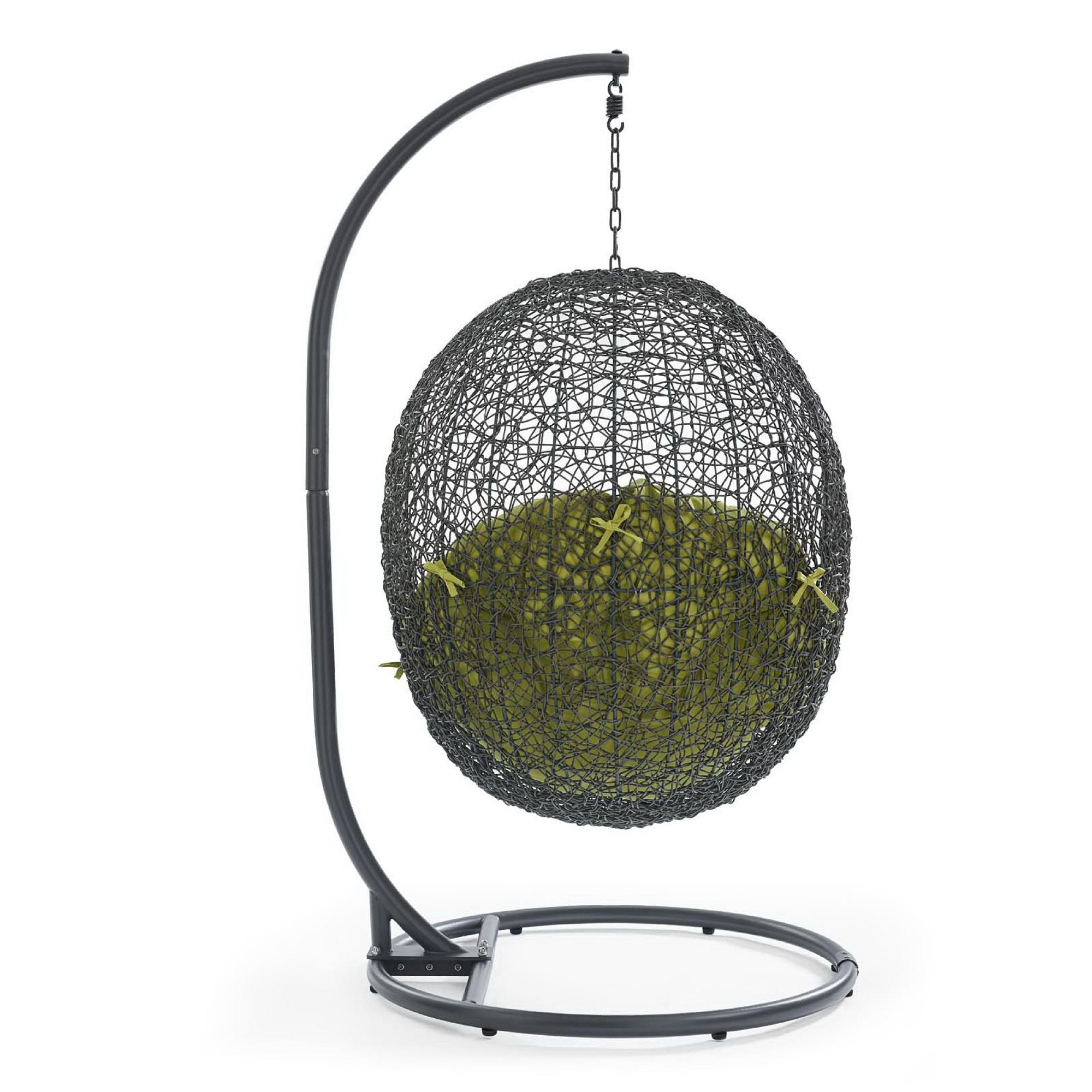Modway Hide Outdoor Patio Swing Chair With Stand