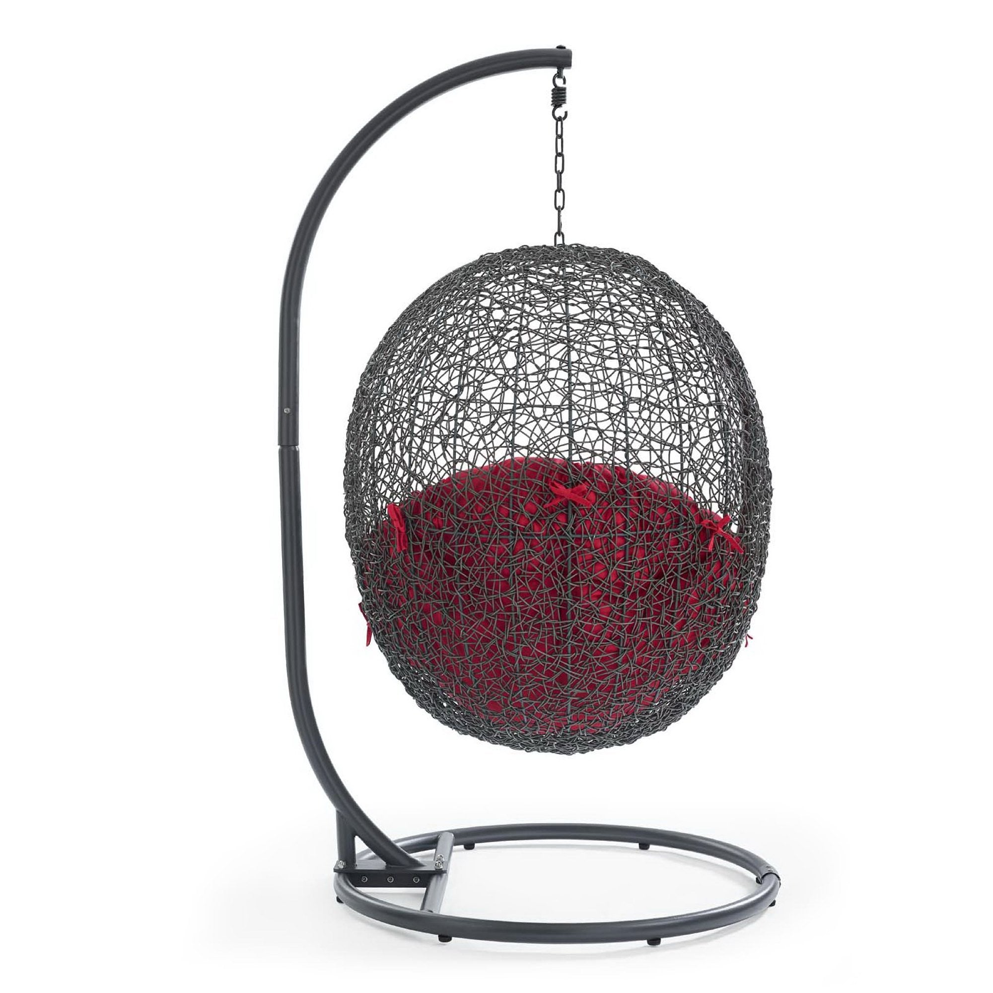 Modway Hide Outdoor Patio Swing Chair With Stand