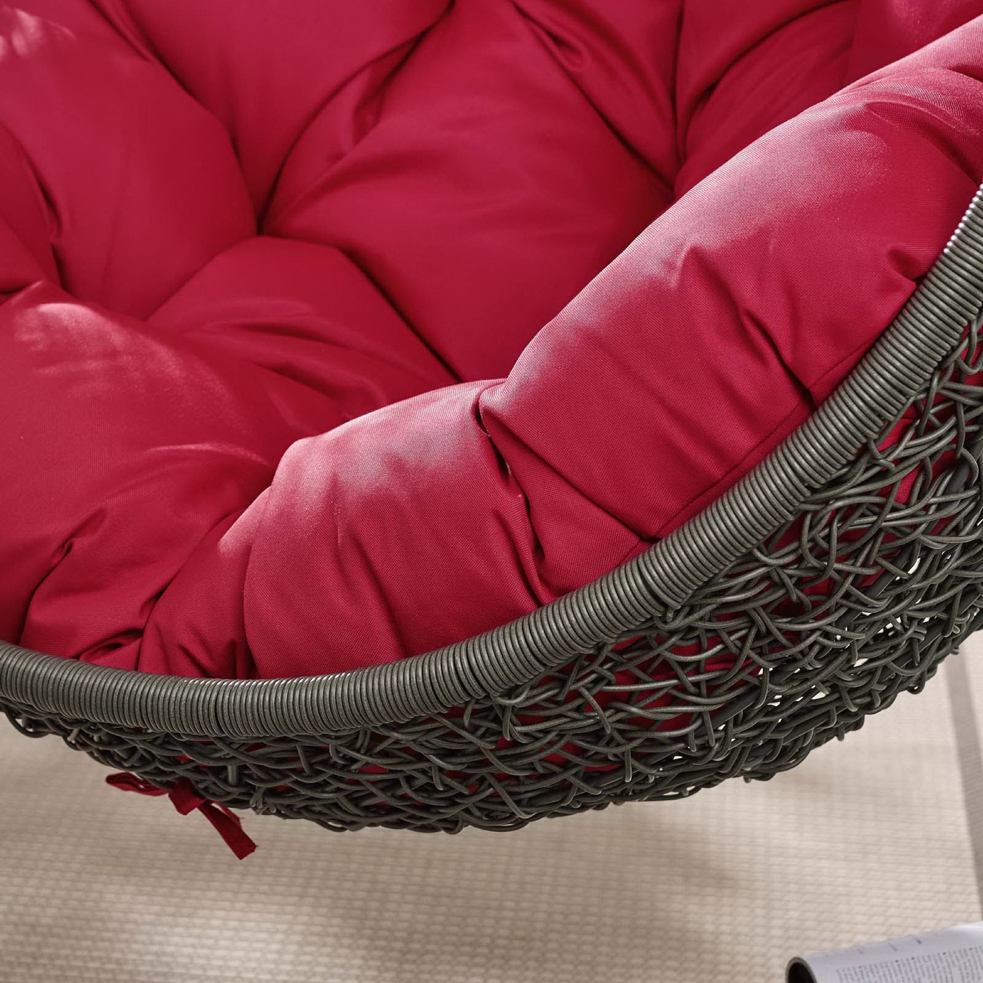 Modway Hide Outdoor Patio Swing Chair With Stand