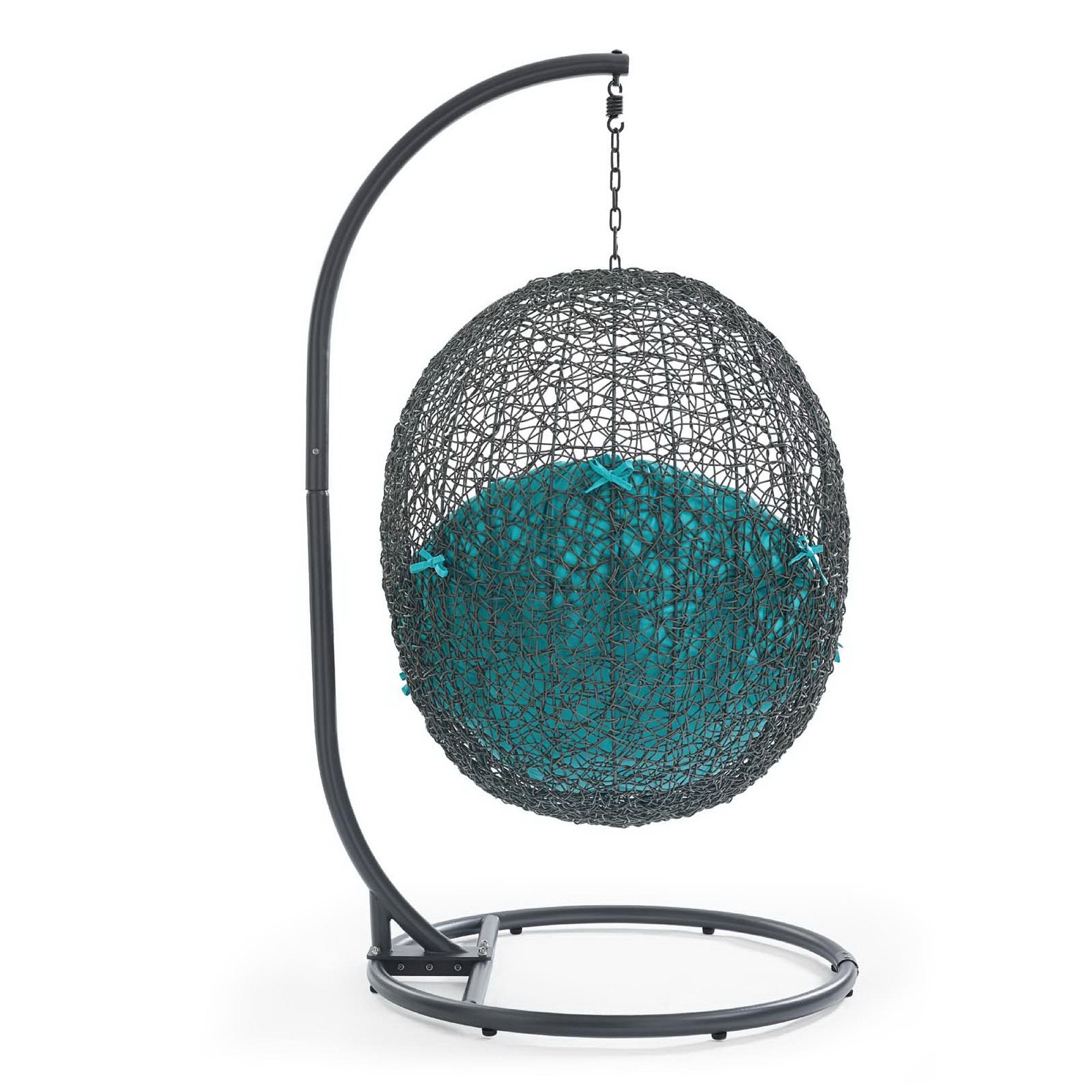 Modway Hide Outdoor Patio Swing Chair With Stand