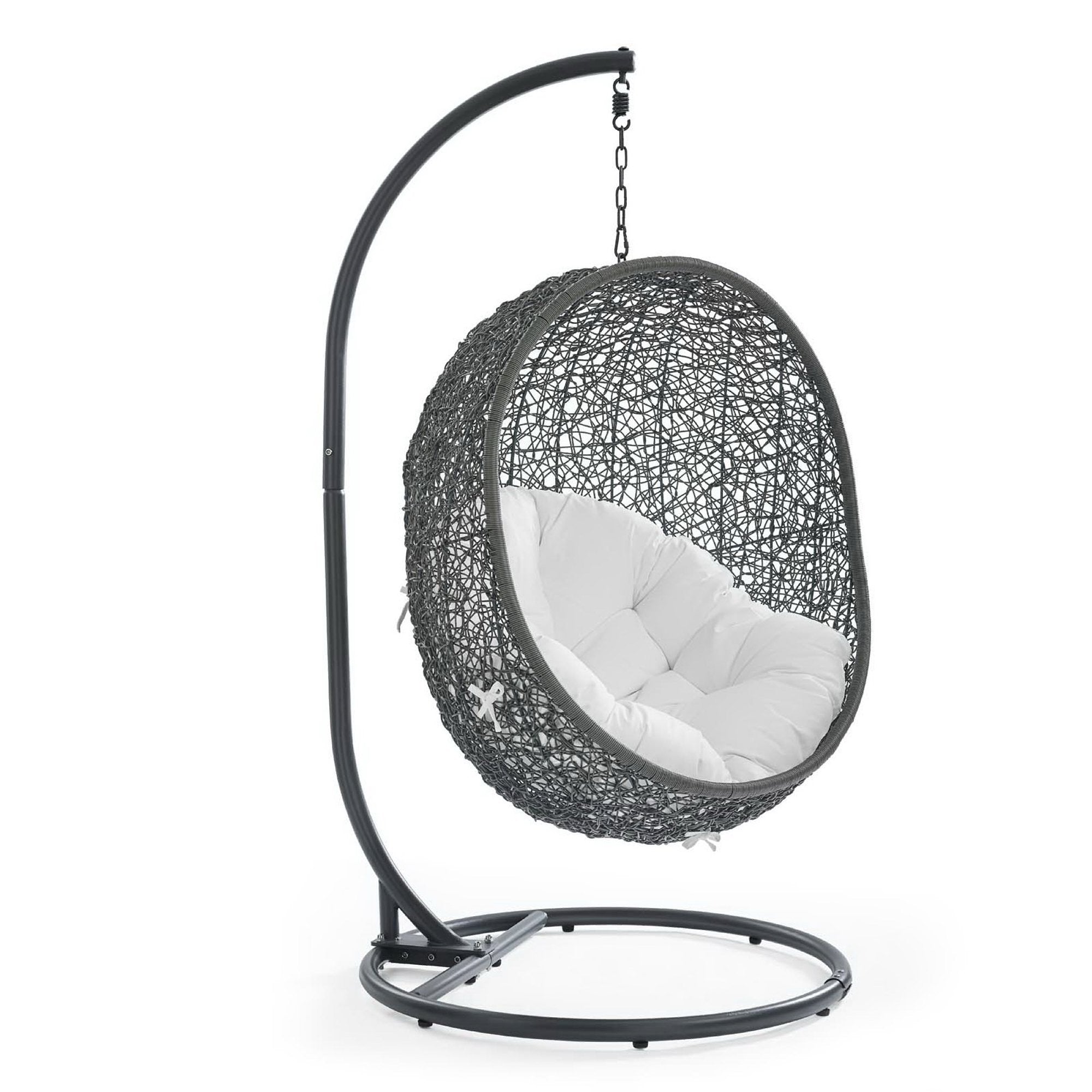 Modway Hide Outdoor Patio Swing Chair With Stand