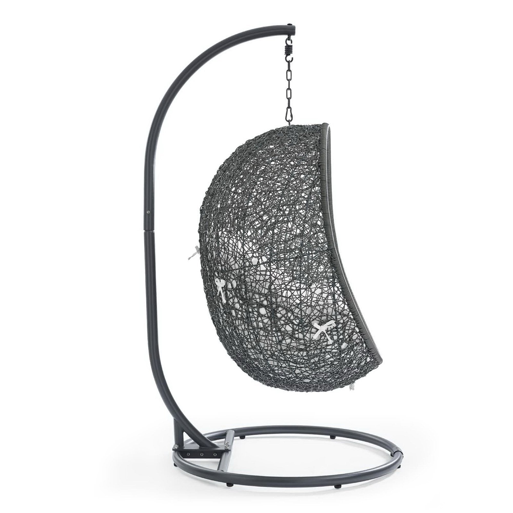 Modway Hide Outdoor Patio Swing Chair With Stand