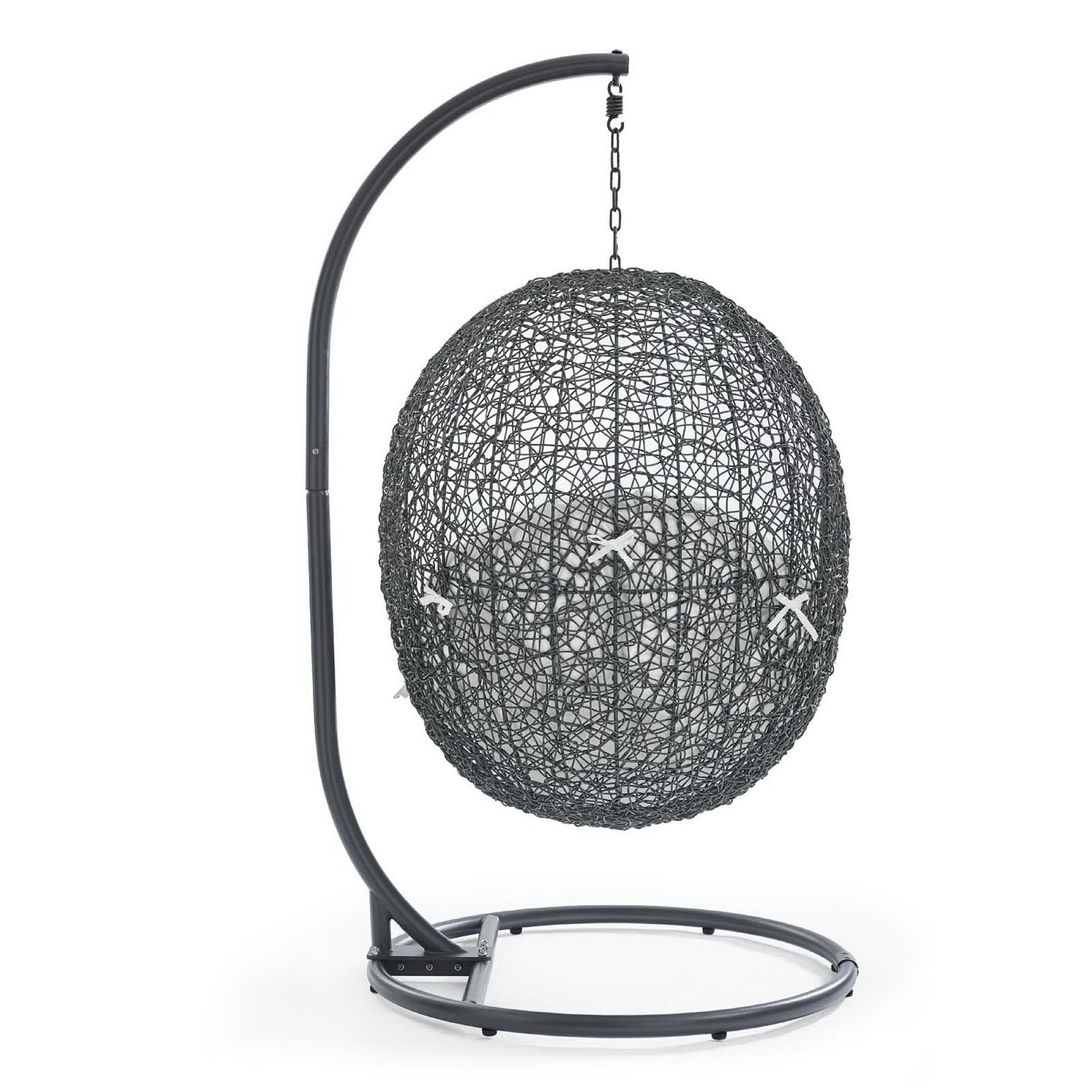 Modway Hide Outdoor Patio Swing Chair With Stand