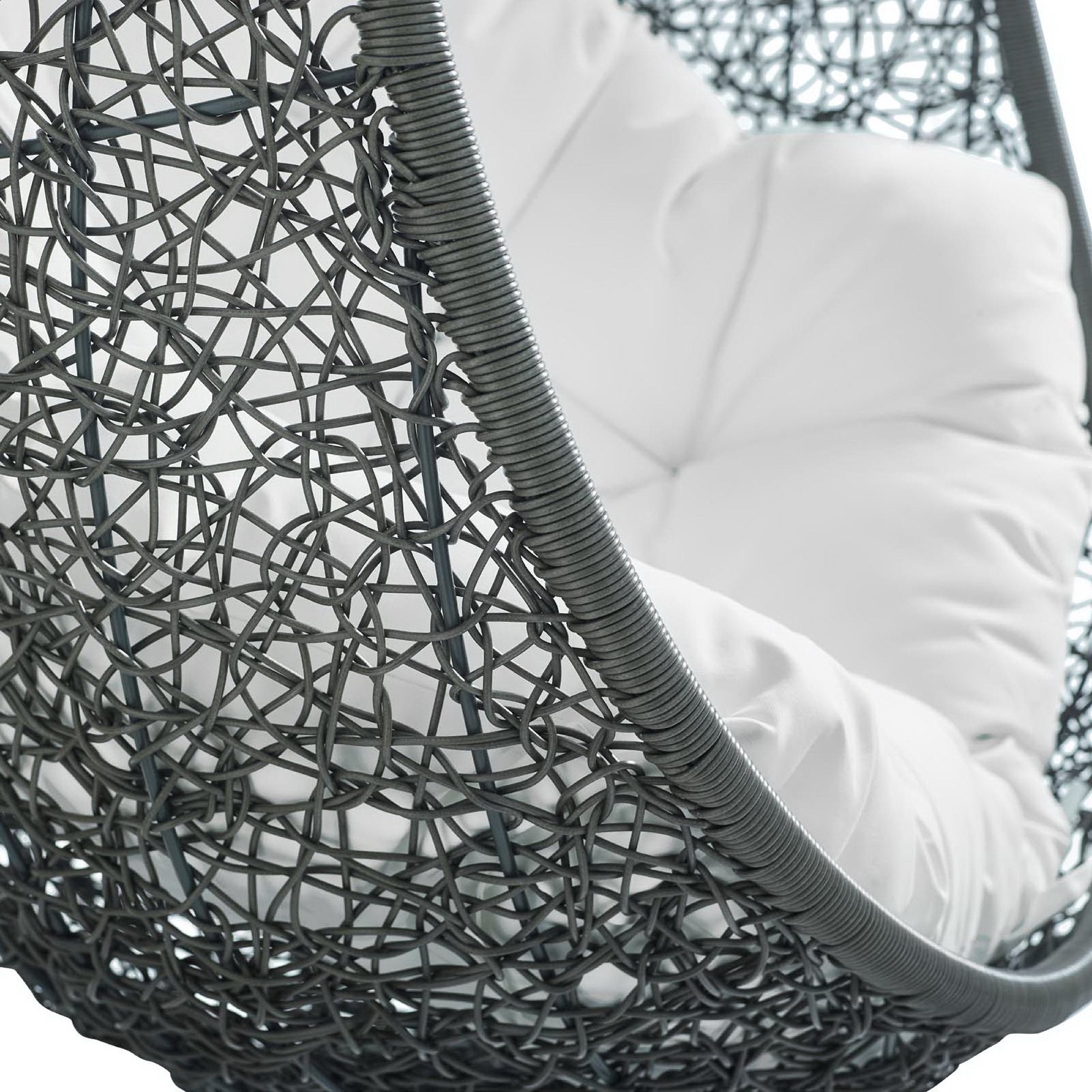 Modway Hide Outdoor Patio Swing Chair With Stand