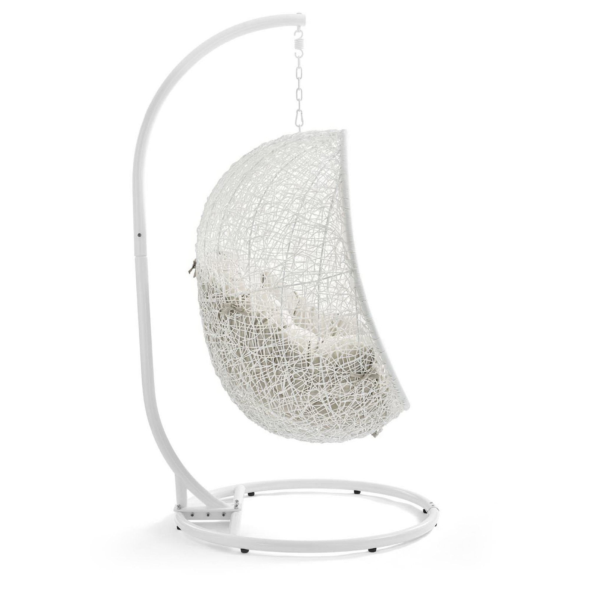 Modway Hide Outdoor Patio Swing Chair With Stand