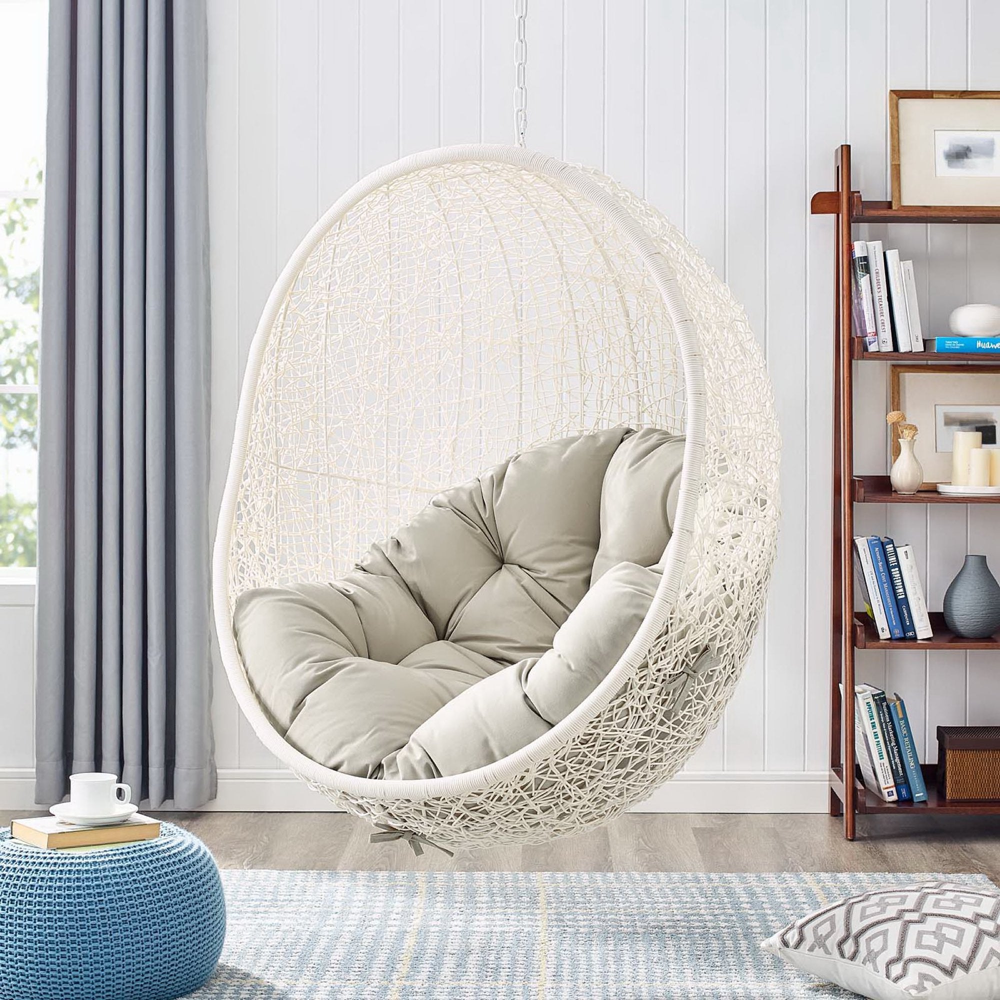 Modway Hide Outdoor Patio Swing Chair With Stand