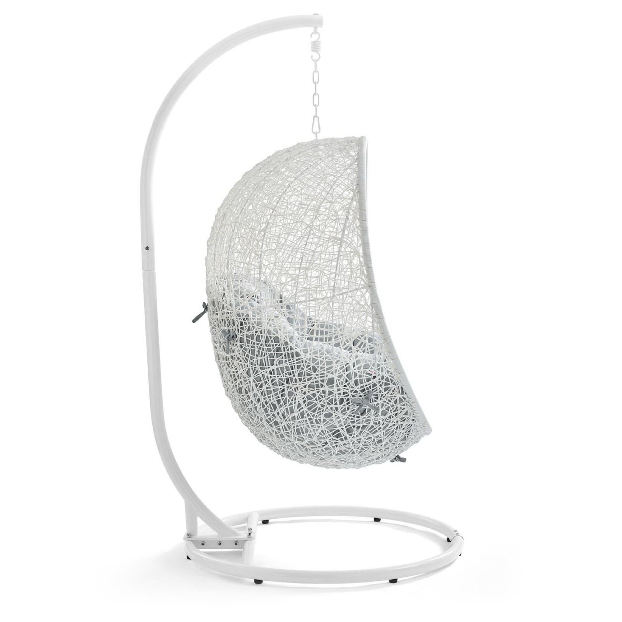 Modway Hide Outdoor Patio Swing Chair With Stand