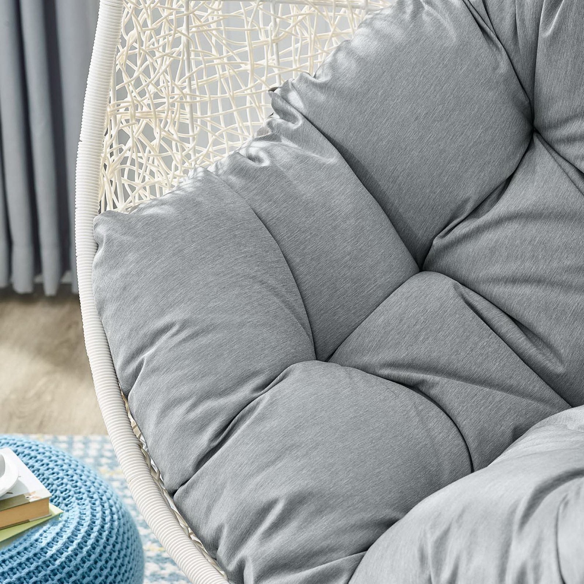 Modway Hide Outdoor Patio Swing Chair With Stand