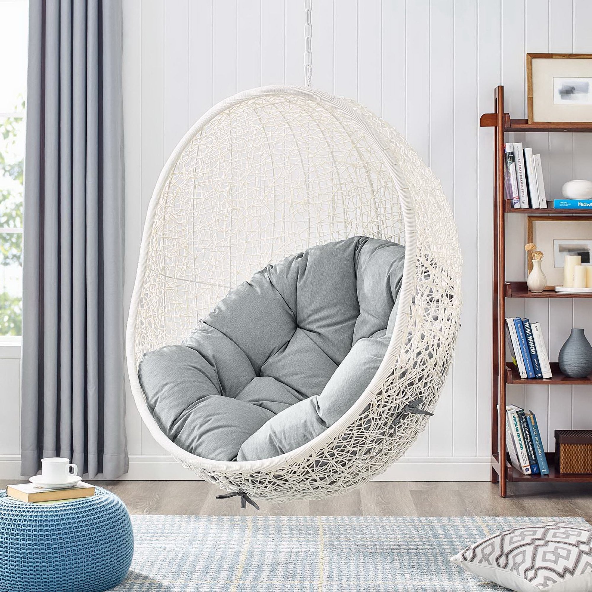 Modway Hide Outdoor Patio Swing Chair With Stand