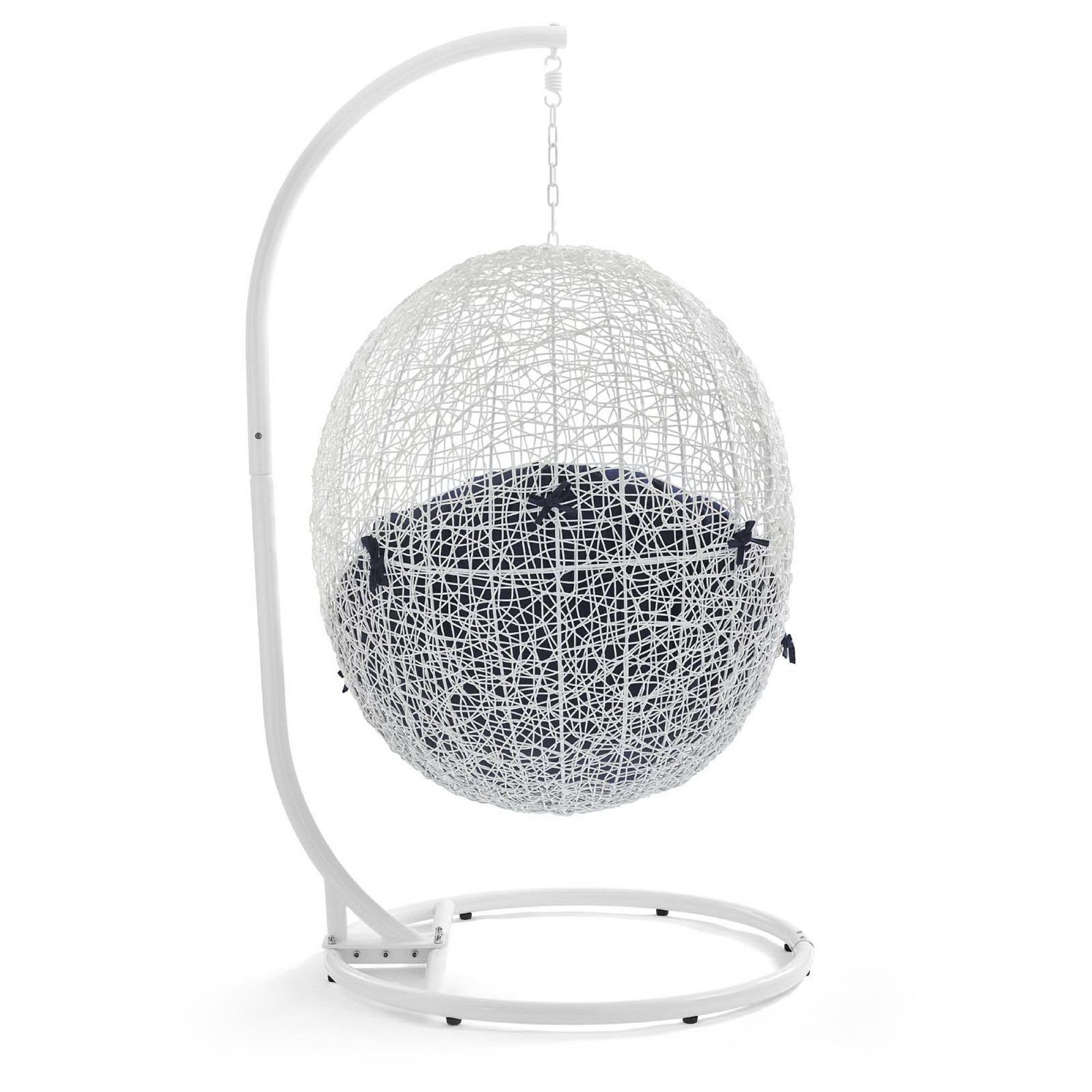 Modway Hide Outdoor Patio Swing Chair With Stand