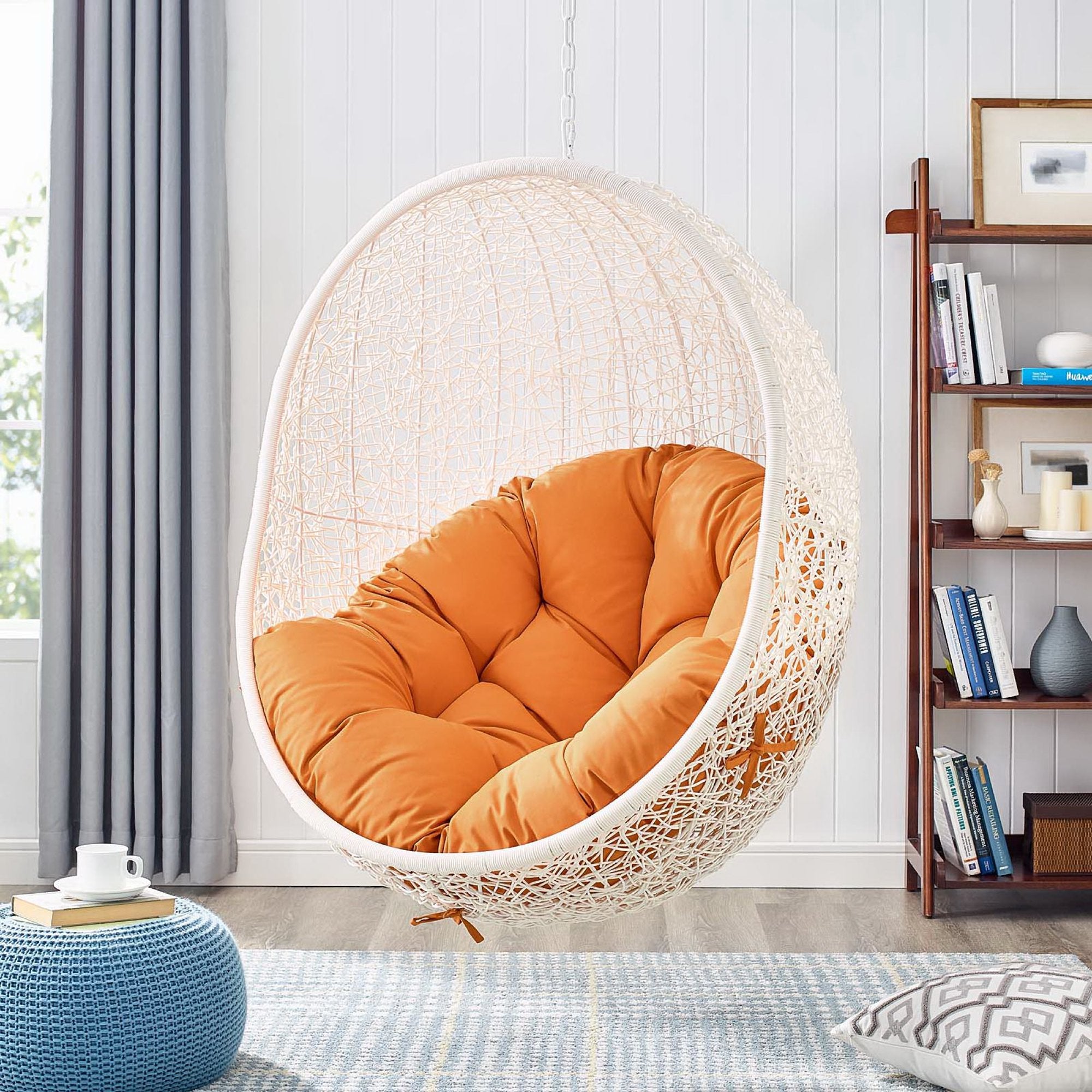 Modway Hide Outdoor Patio Swing Chair With Stand