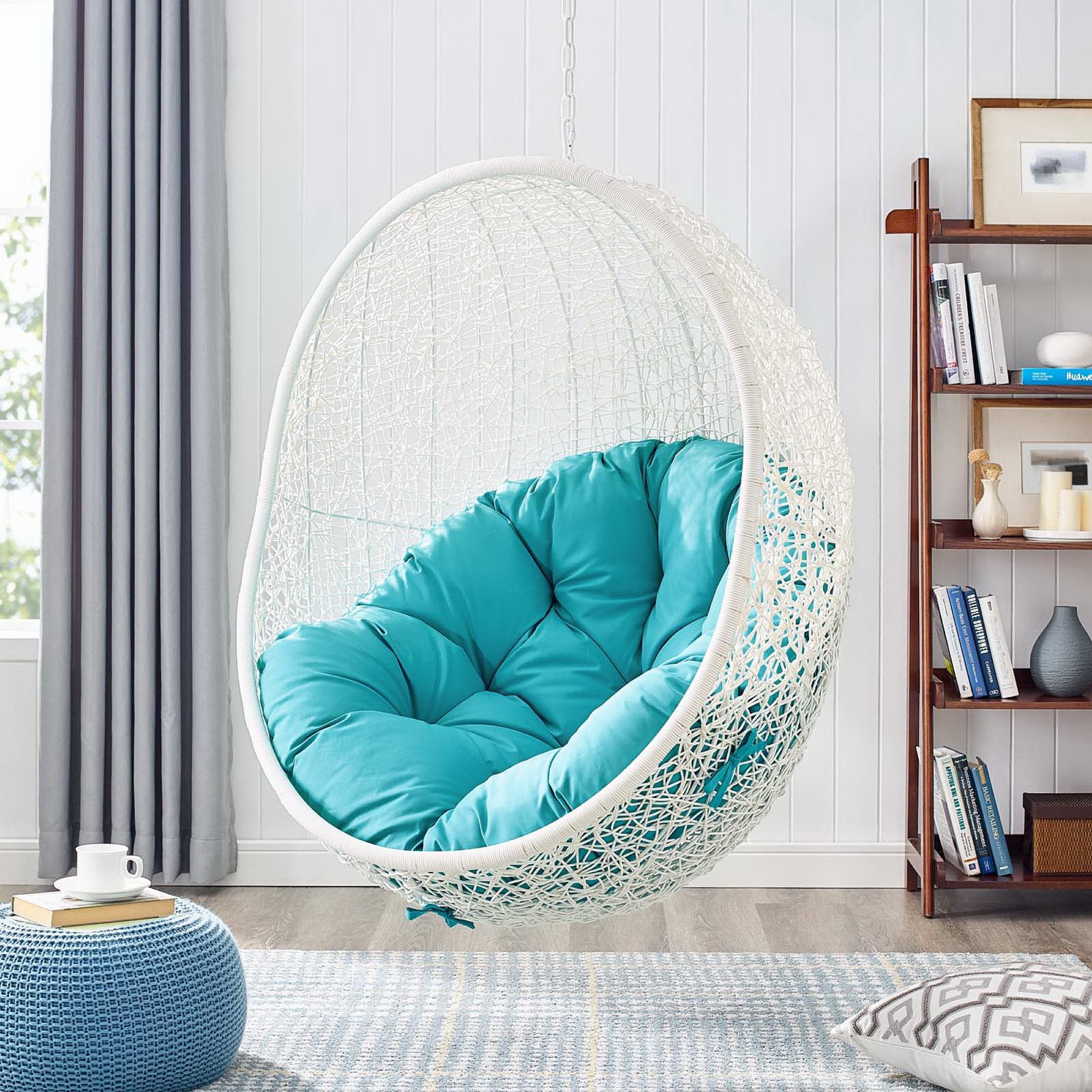Modway Hide Outdoor Patio Swing Chair With Stand