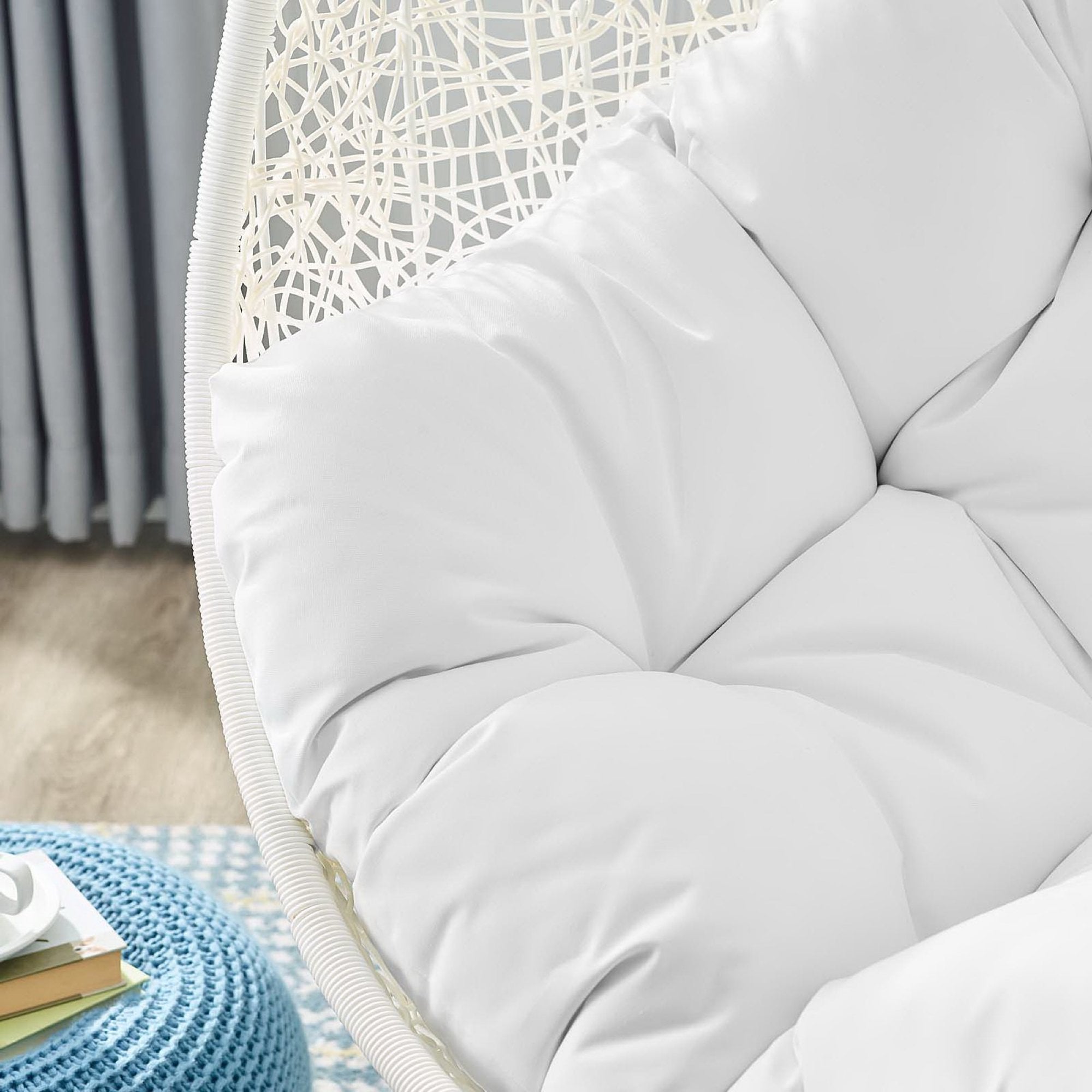 Modway Hide Outdoor Patio Swing Chair With Stand