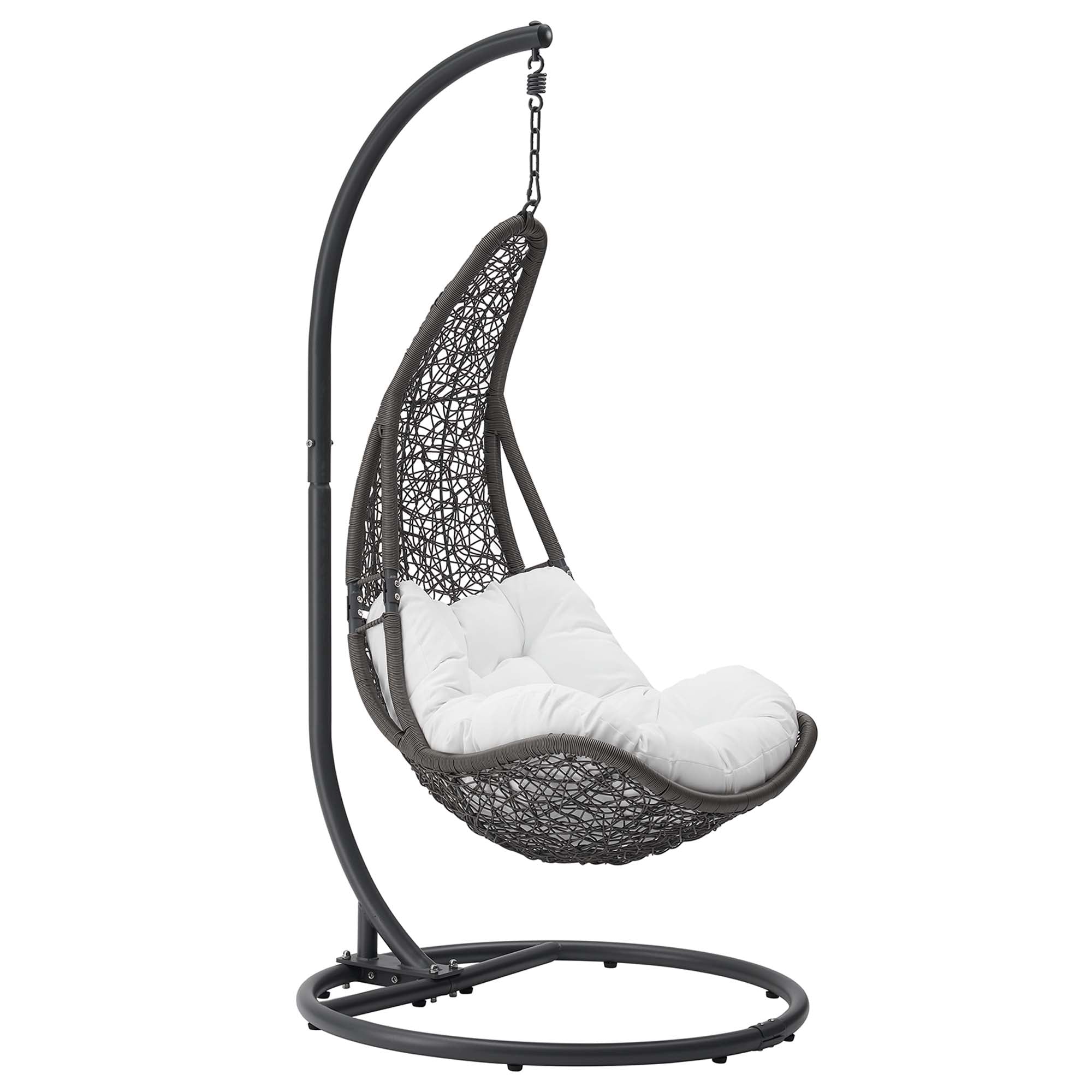 Modway Abate Wicker Rattan Outdoor Patio Swing Chair